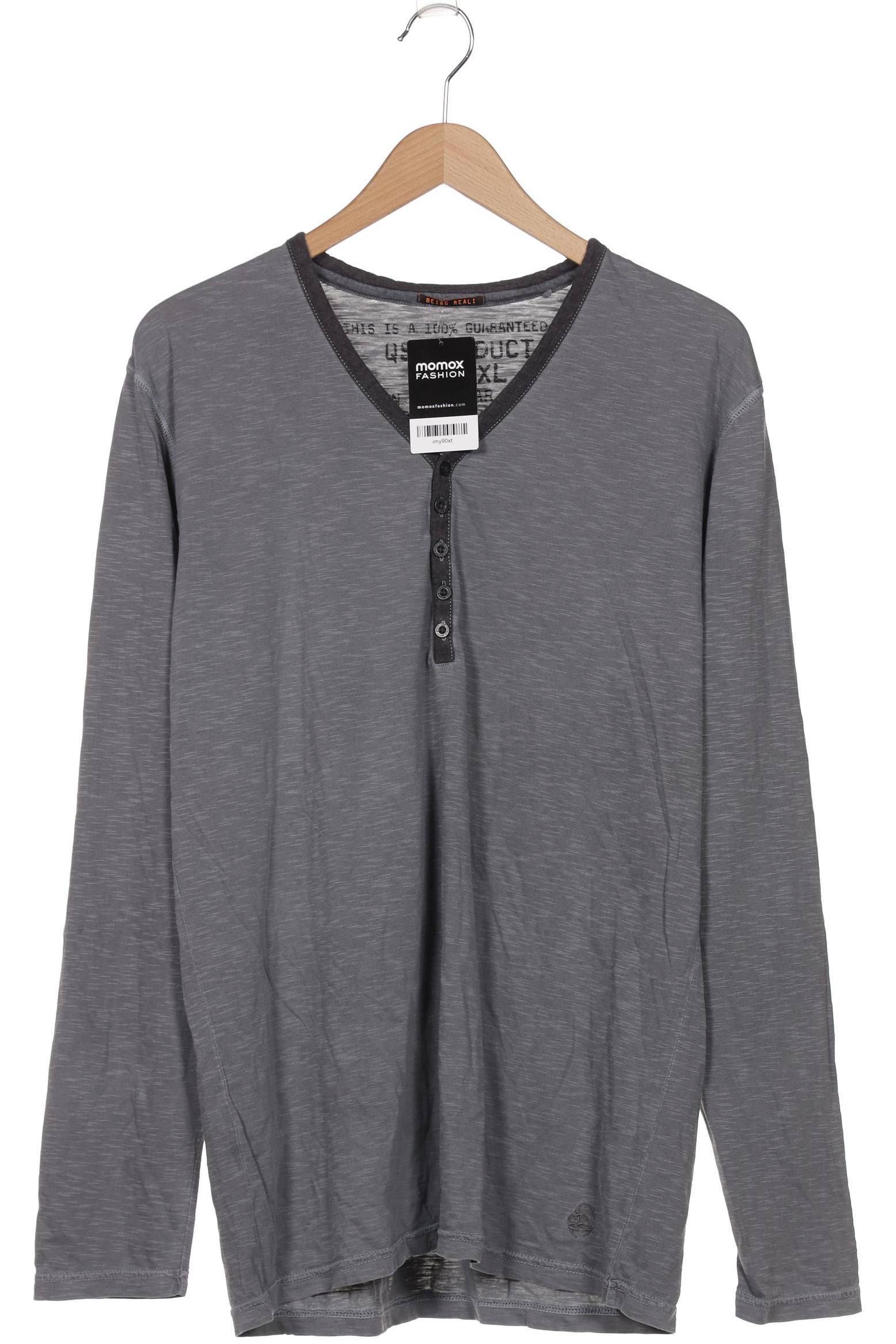 

QS by s.Oliver Herren Langarmshirt, grau, Gr. 54