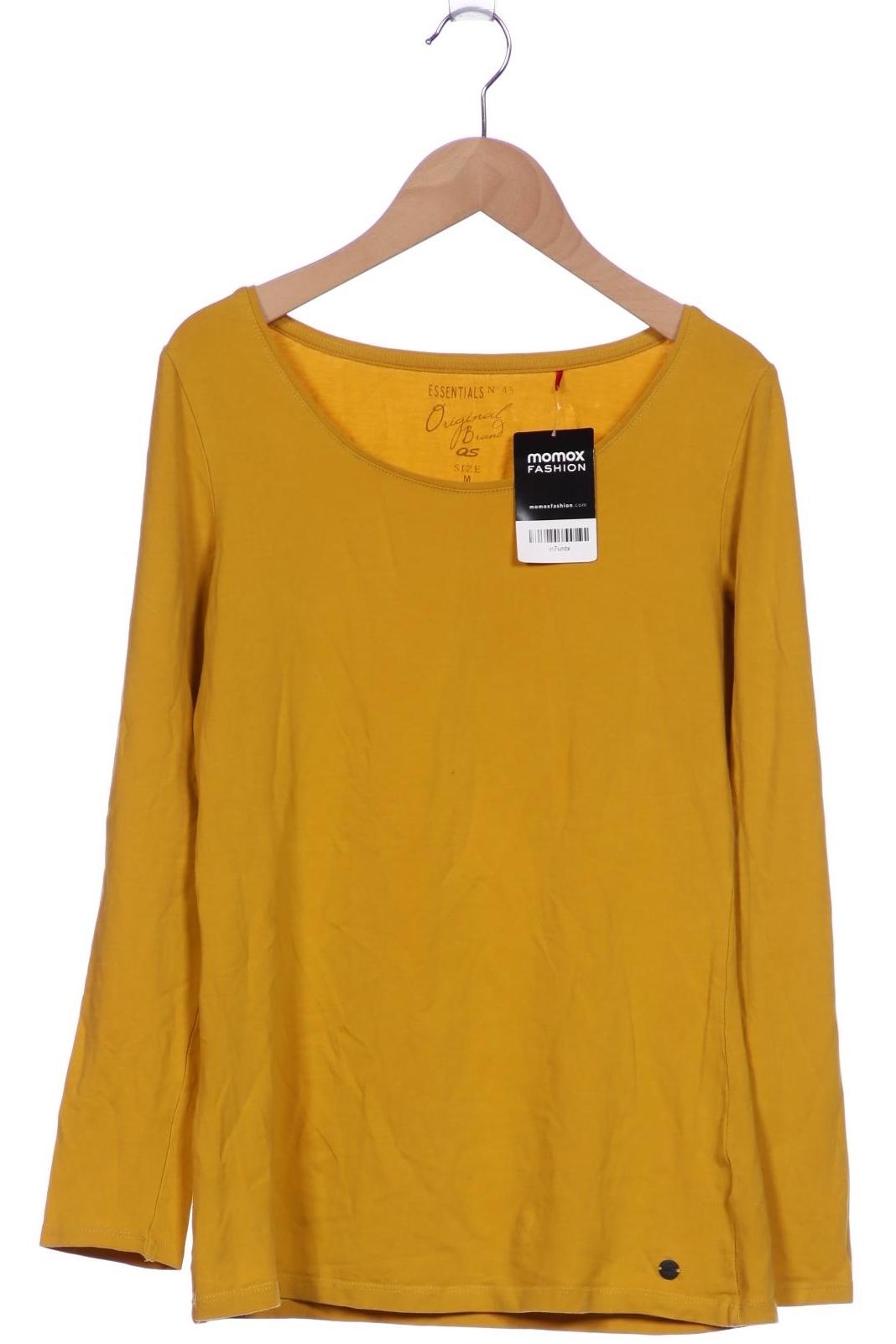 

QS by s.Oliver Damen Langarmshirt, gelb, Gr. 38