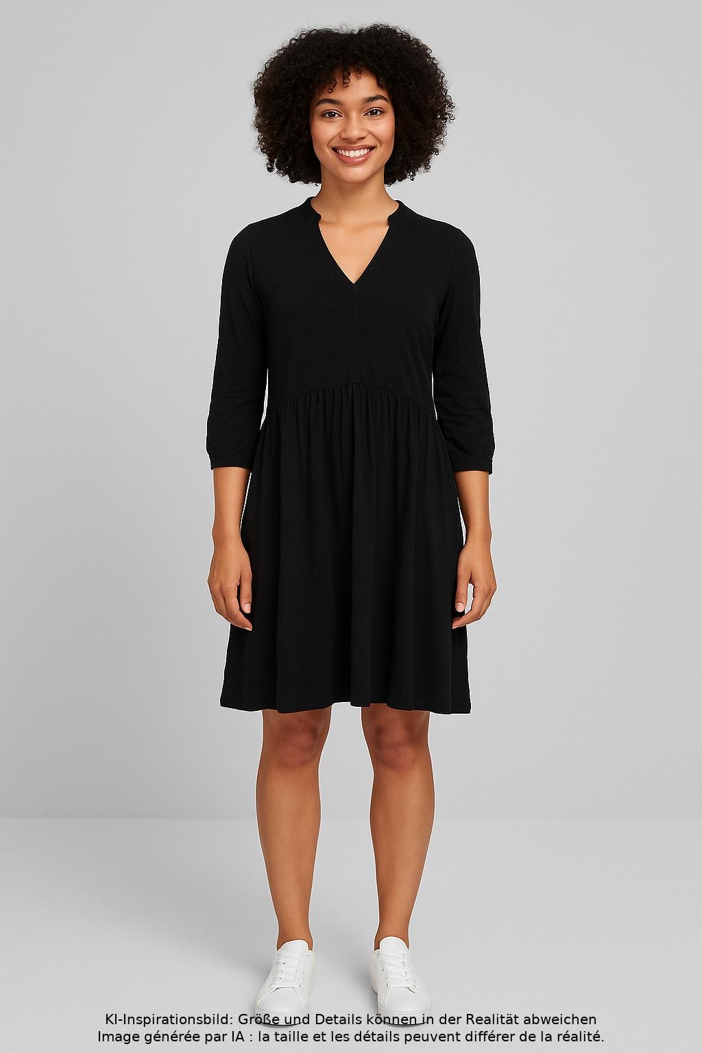 

QS by s.Oliver Damen Kleid, schwarz, Gr. 36