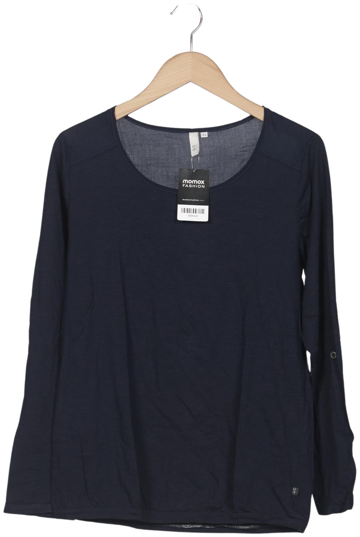 

QS by s.Oliver Damen Langarmshirt, marineblau, Gr. 44