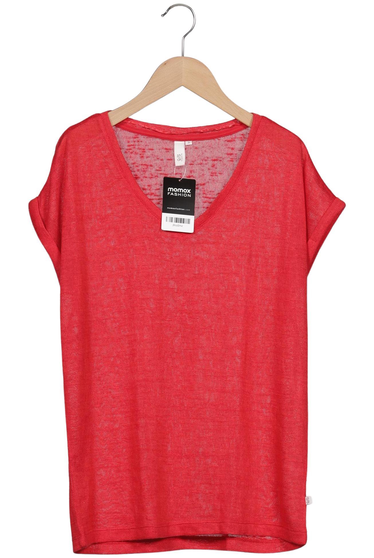 

QS by s.Oliver Damen T-Shirt, rot, Gr. 36