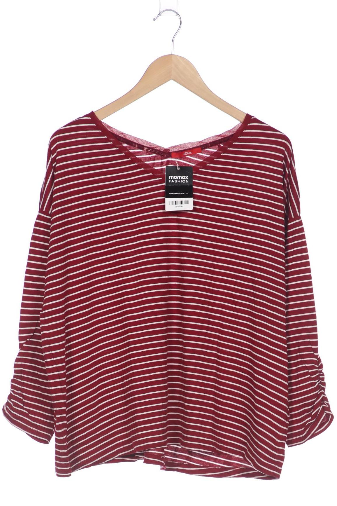 

QS by s.Oliver Damen Langarmshirt, bordeaux, Gr. 46