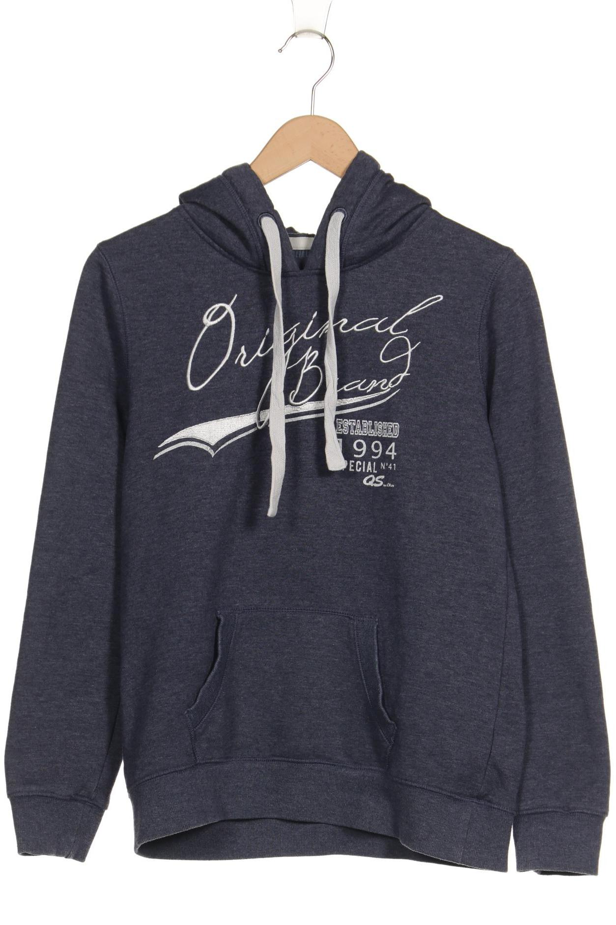 

QS by s.Oliver Damen Kapuzenpullover, marineblau, Gr. 38