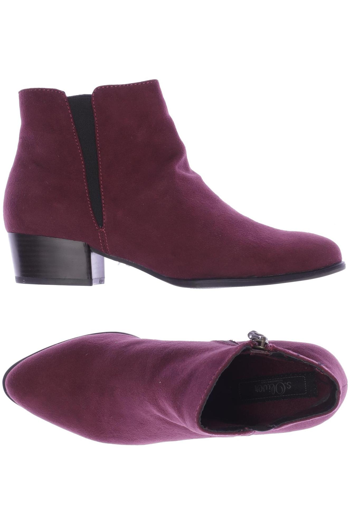

QS by s.Oliver Damen Stiefelette, bordeaux, Gr. 38
