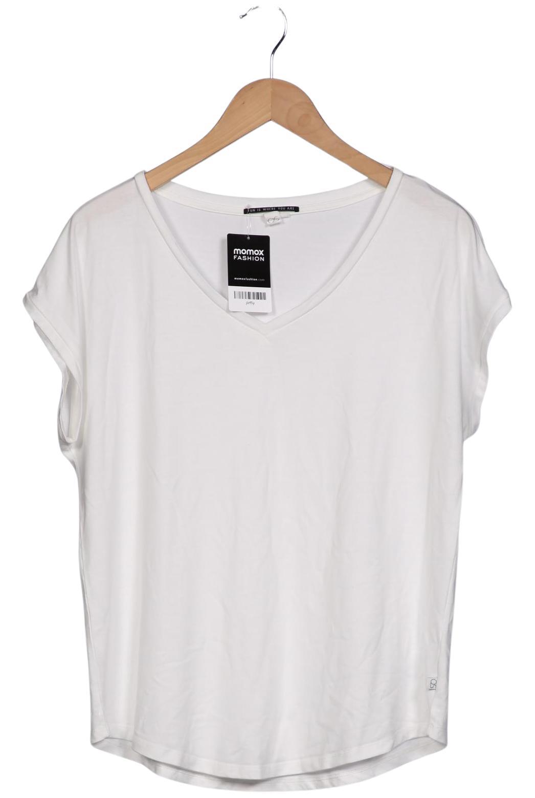 

QS by s.Oliver Damen T-Shirt, weiß, Gr. 46