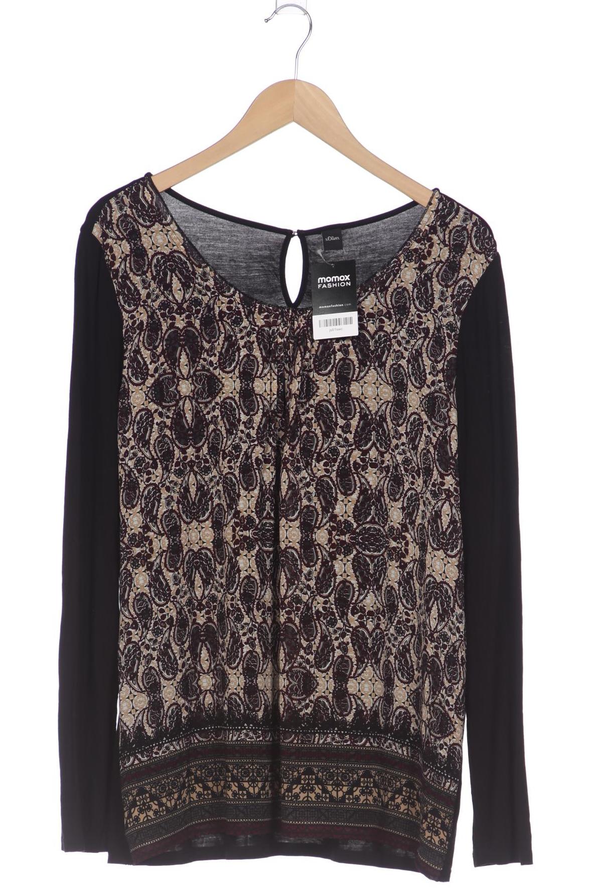 

QS by s.Oliver Damen Langarmshirt, bordeaux, Gr. 44
