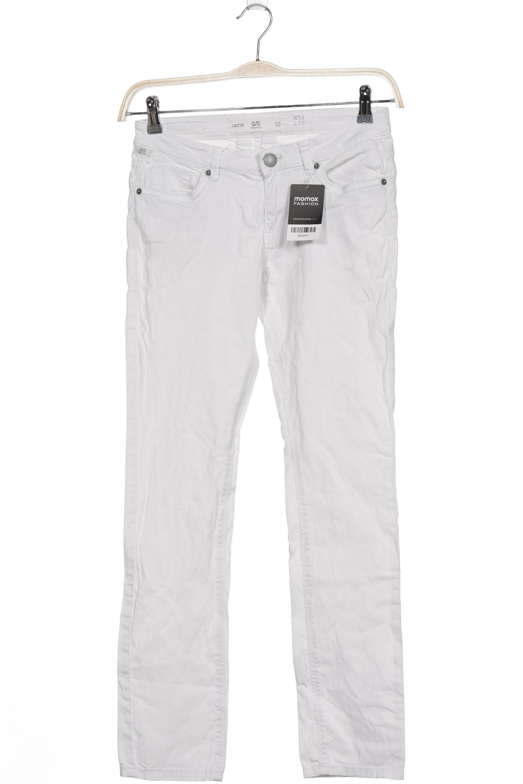 

QS by s.Oliver Damen Jeans, weiß, Gr. 34