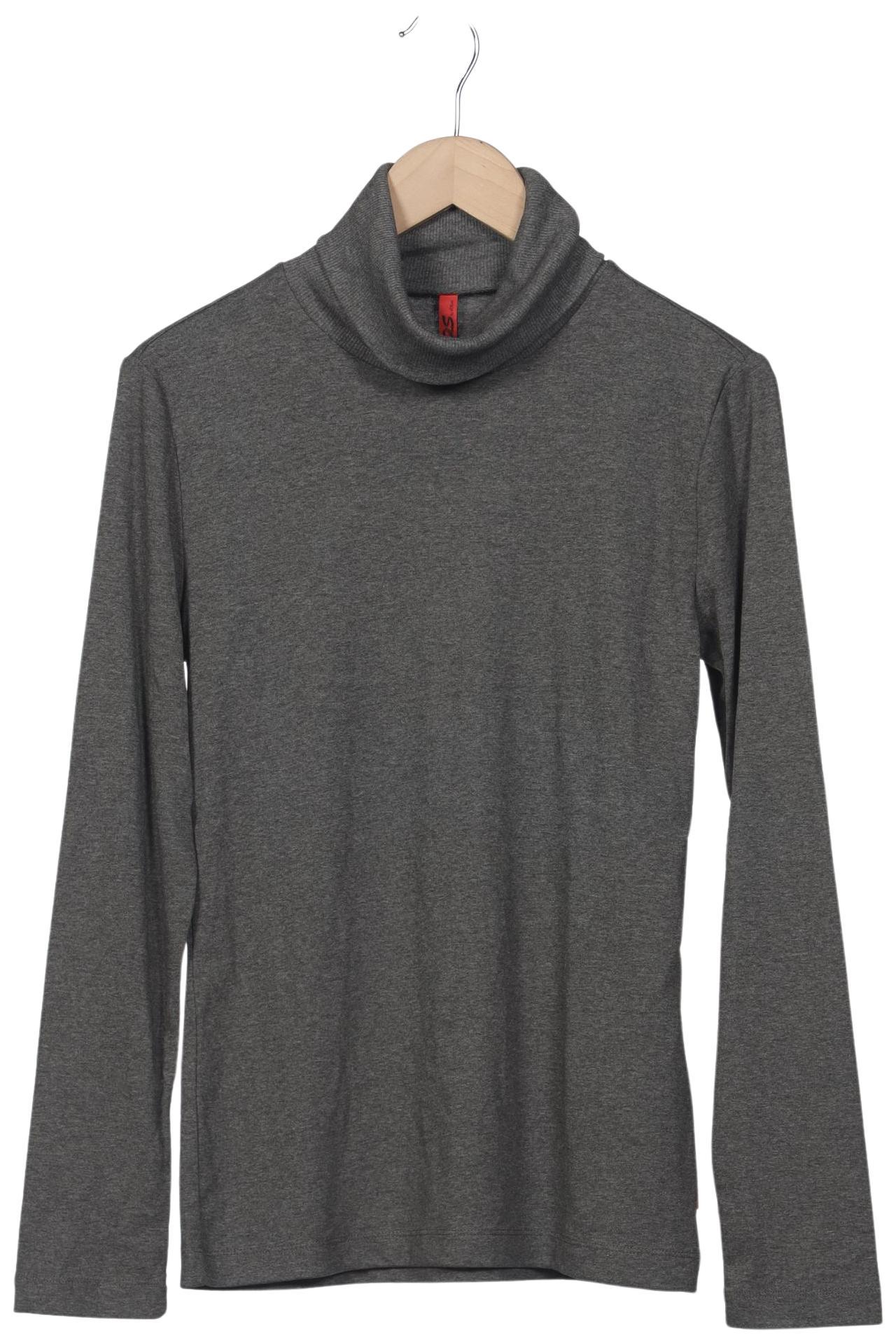 

QS by s.Oliver Damen Langarmshirt, grau, Gr. 44