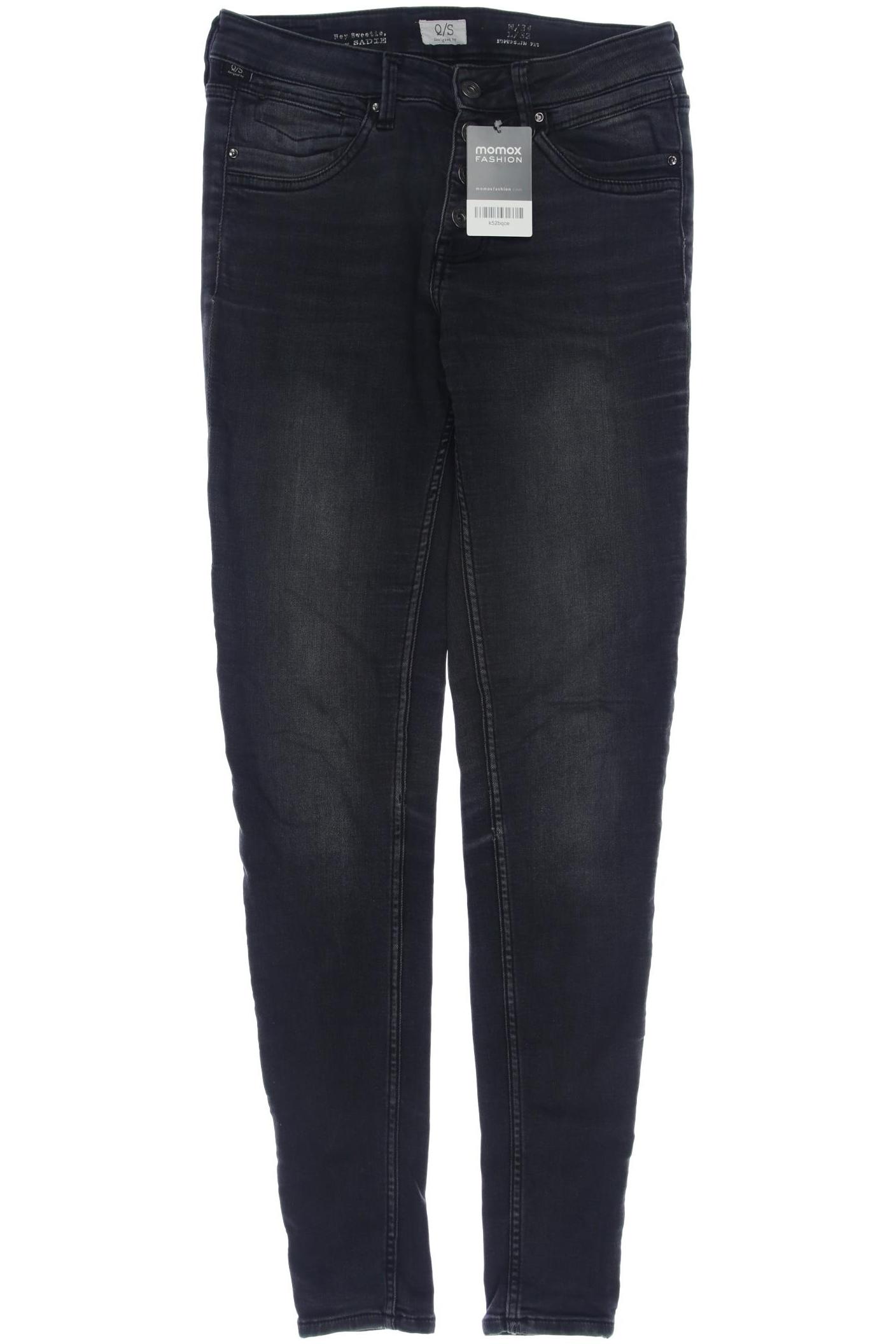 

QS by s.Oliver Damen Jeans, schwarz, Gr. 34