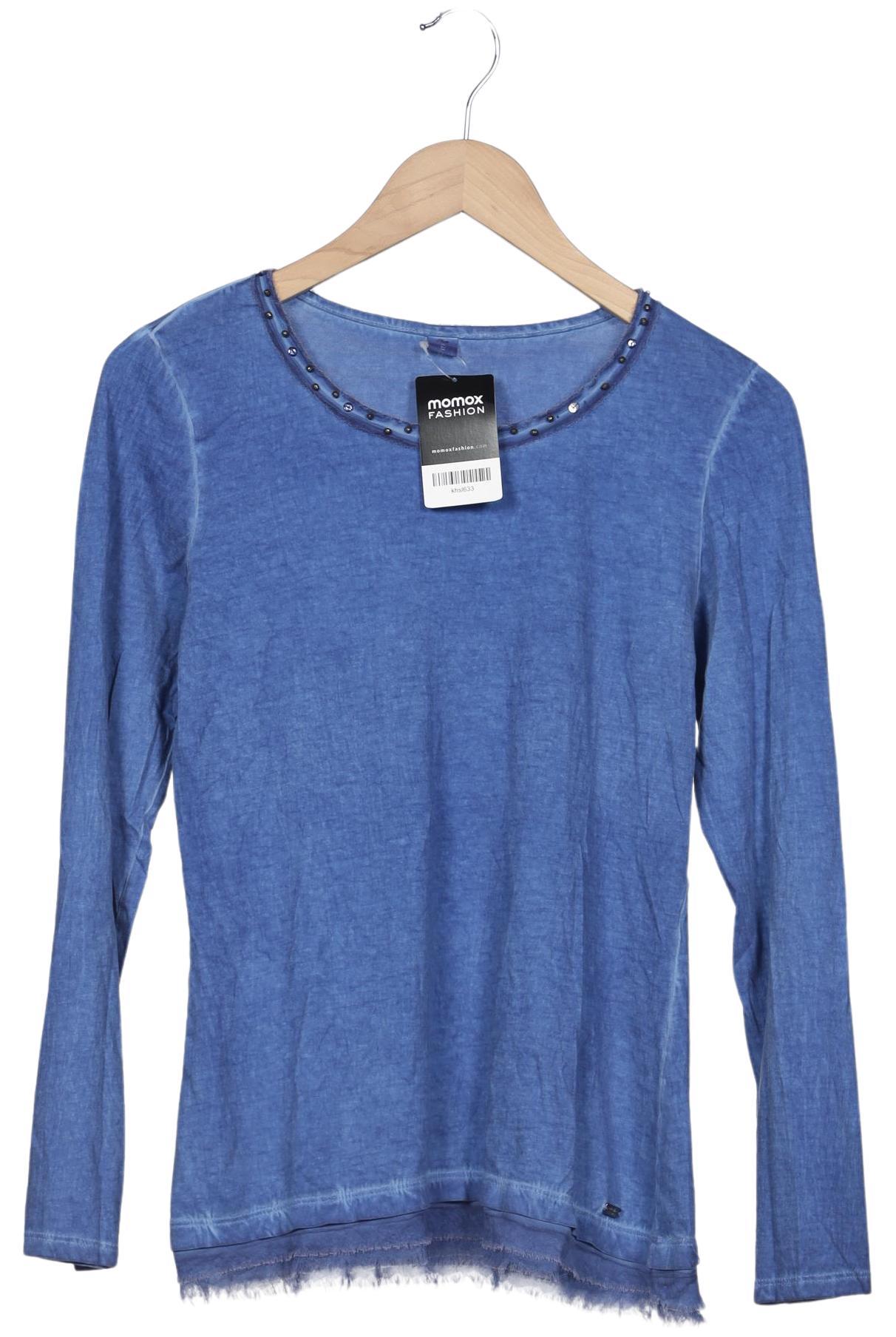 

QS by s.Oliver Damen Langarmshirt, blau, Gr. 38