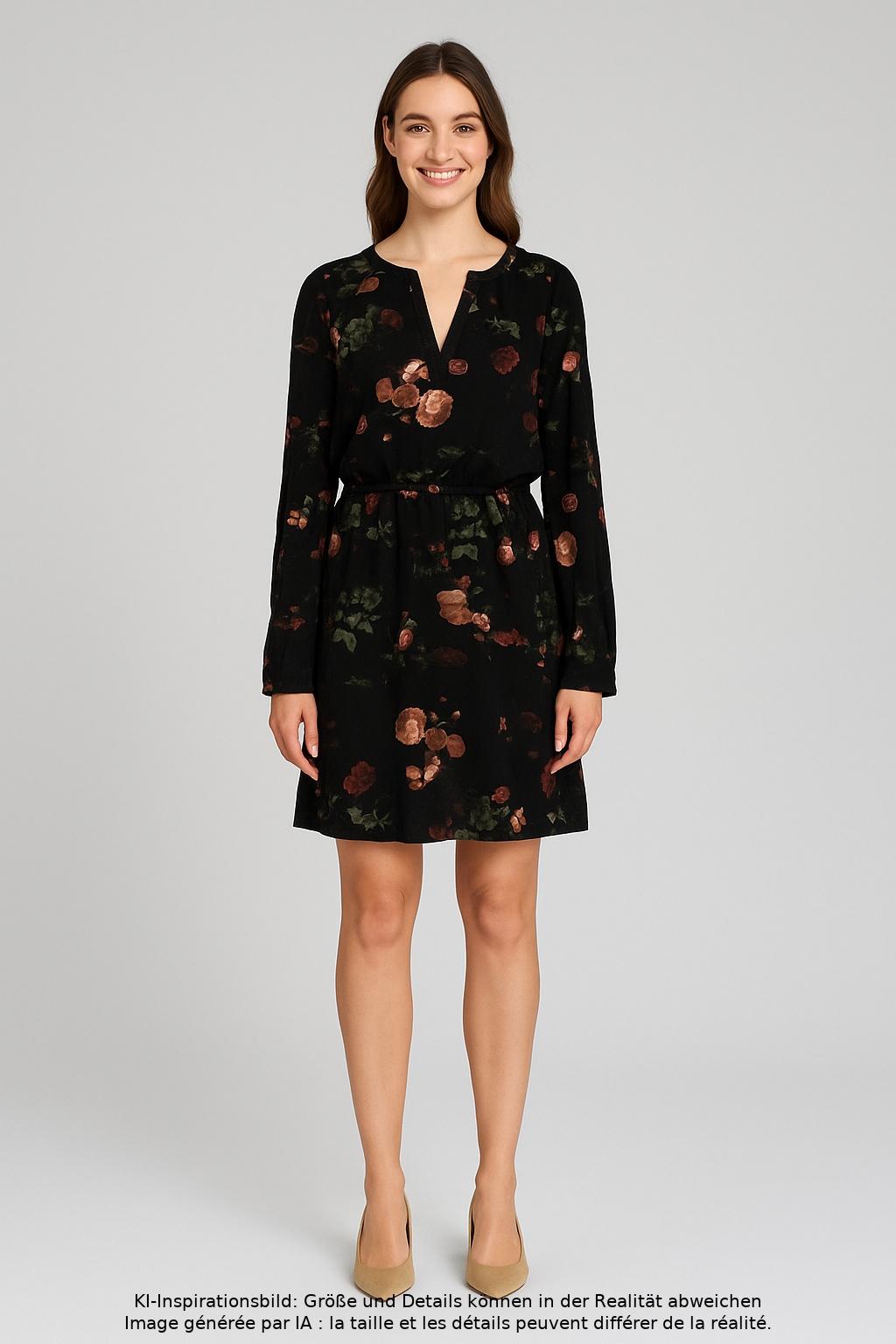 

QS by s.Oliver Damen Kleid, mehrfarbig, Gr. 36