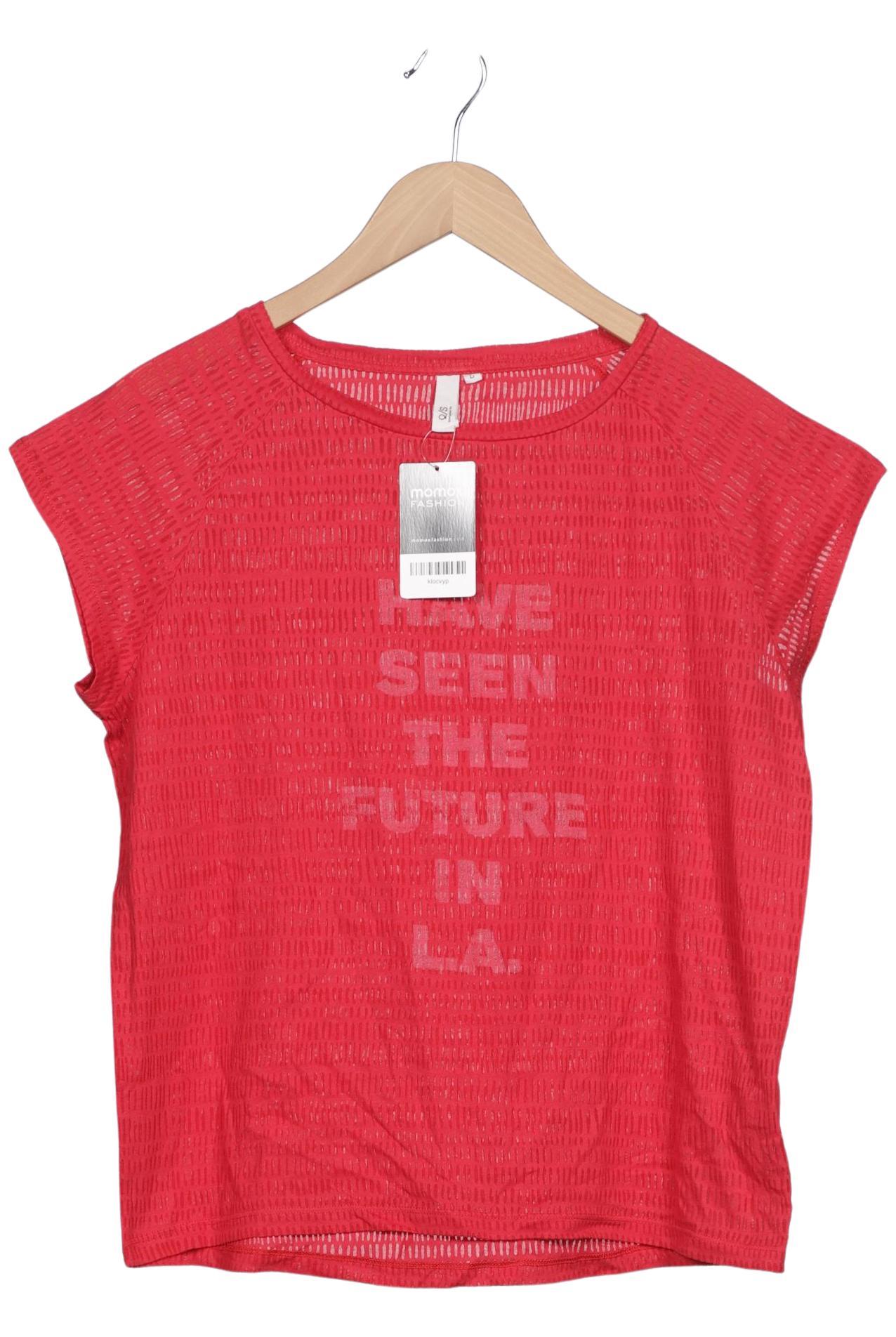 

QS by s.Oliver Damen T-Shirt, rot, Gr. 42