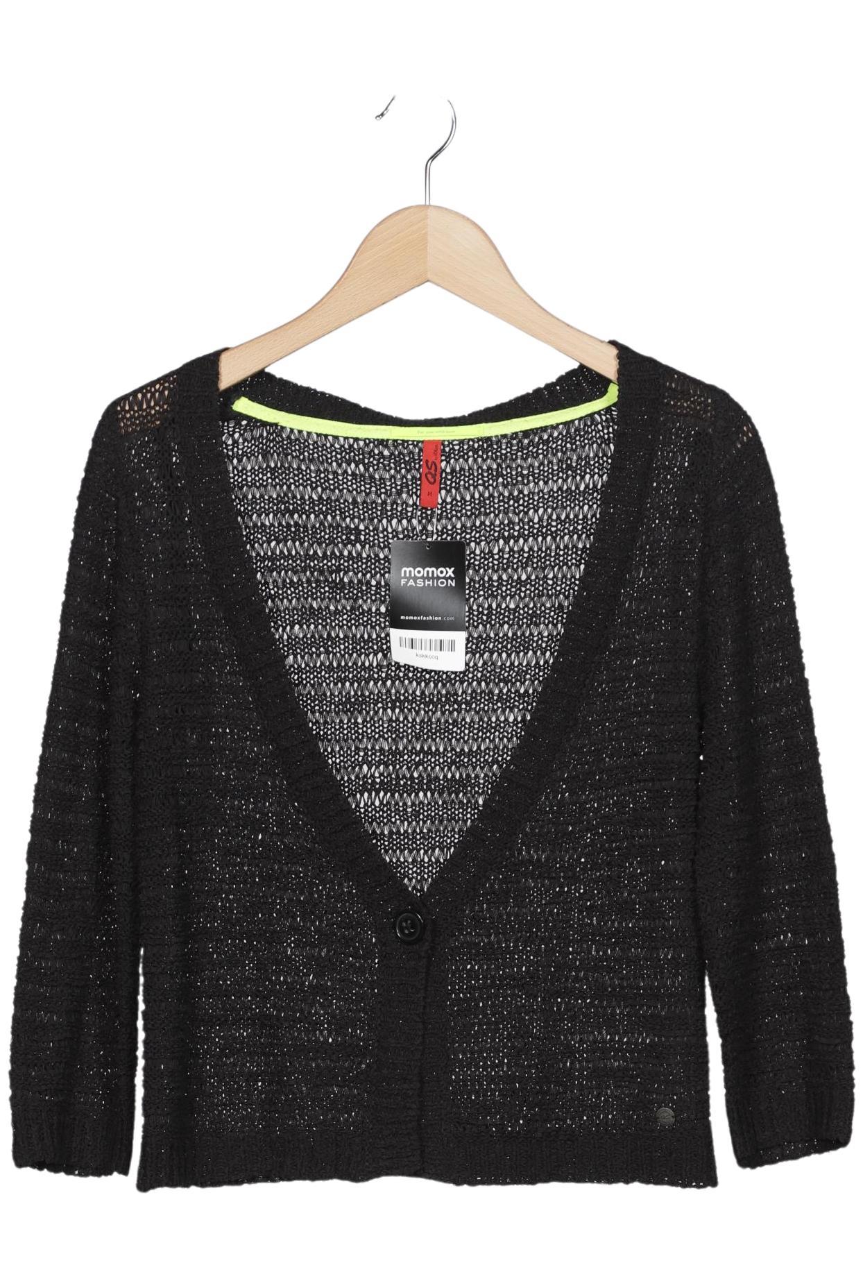 

QS by s.Oliver Damen Strickjacke, schwarz, Gr. 38