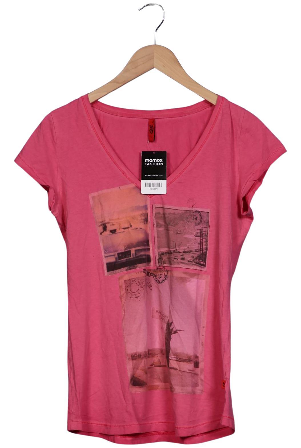 

QS by s.Oliver Damen T-Shirt, pink, Gr. 42