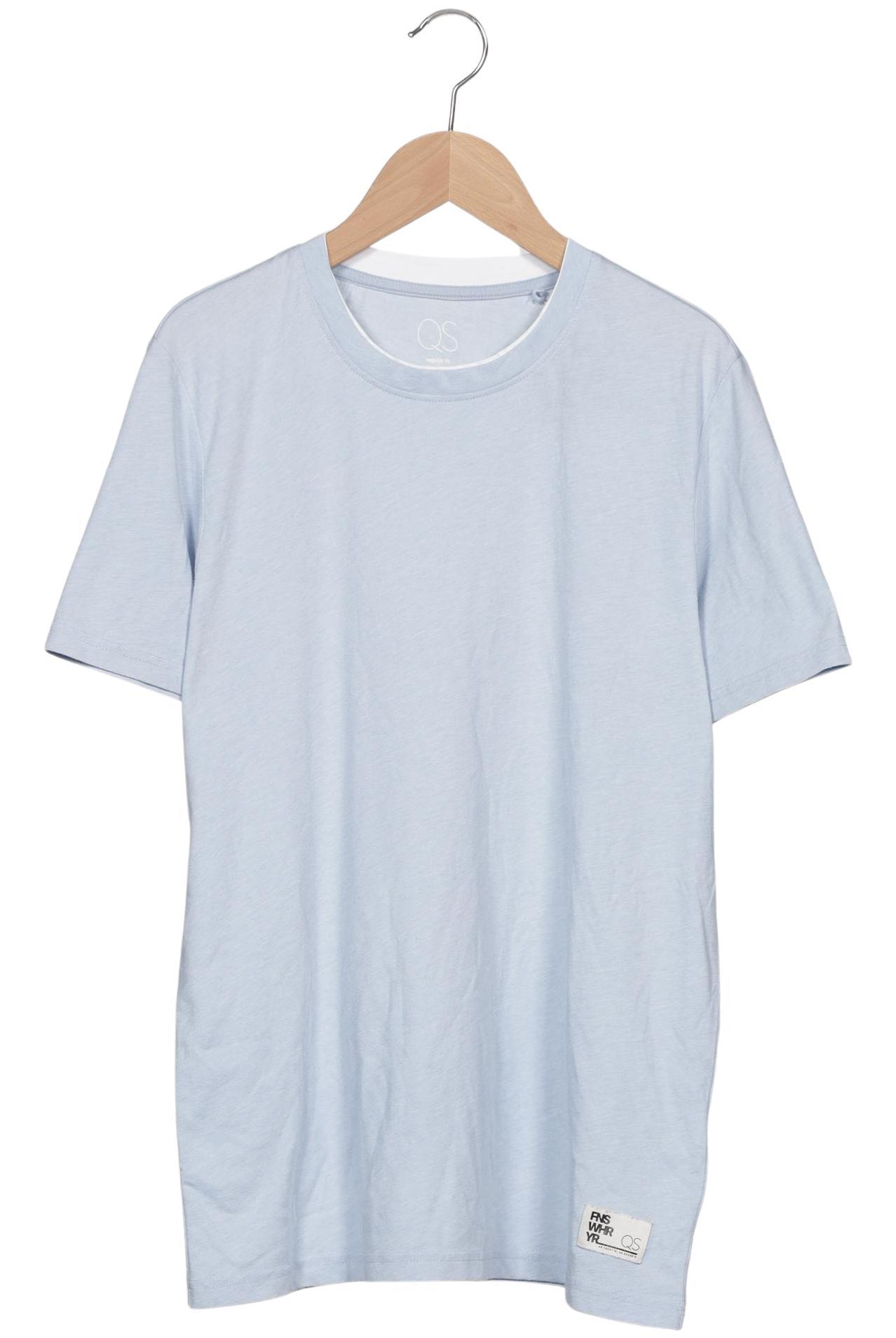 

QS by s.Oliver Herren T-Shirt, hellblau, Gr. 46