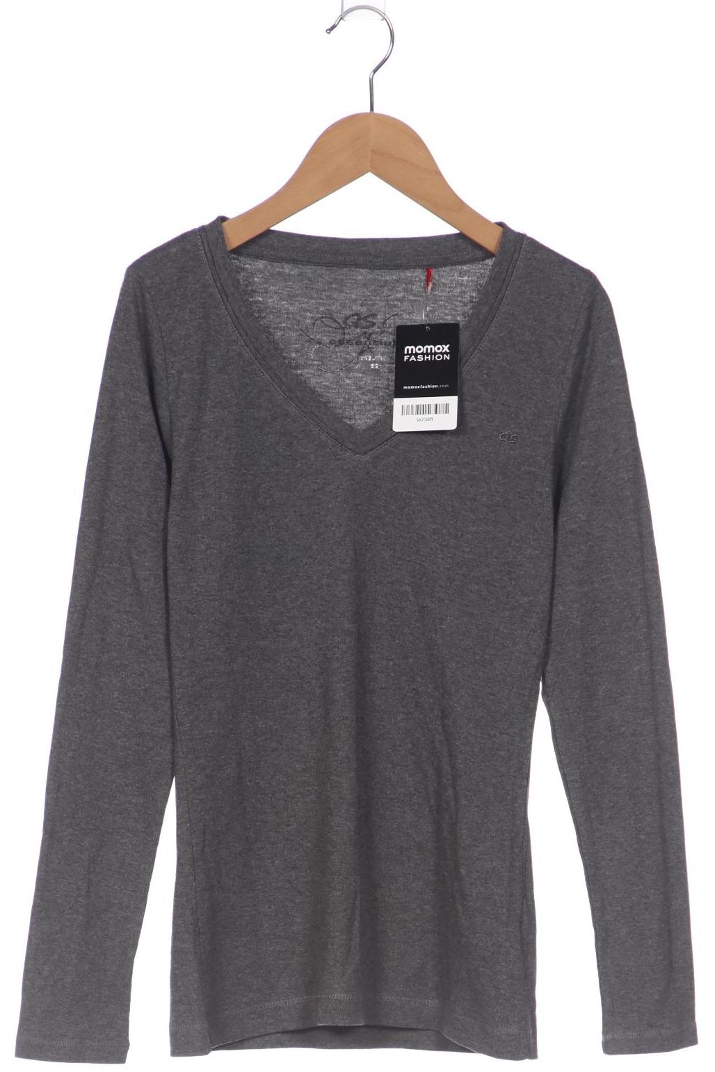 

QS by s.Oliver Damen Langarmshirt, grau, Gr. 36