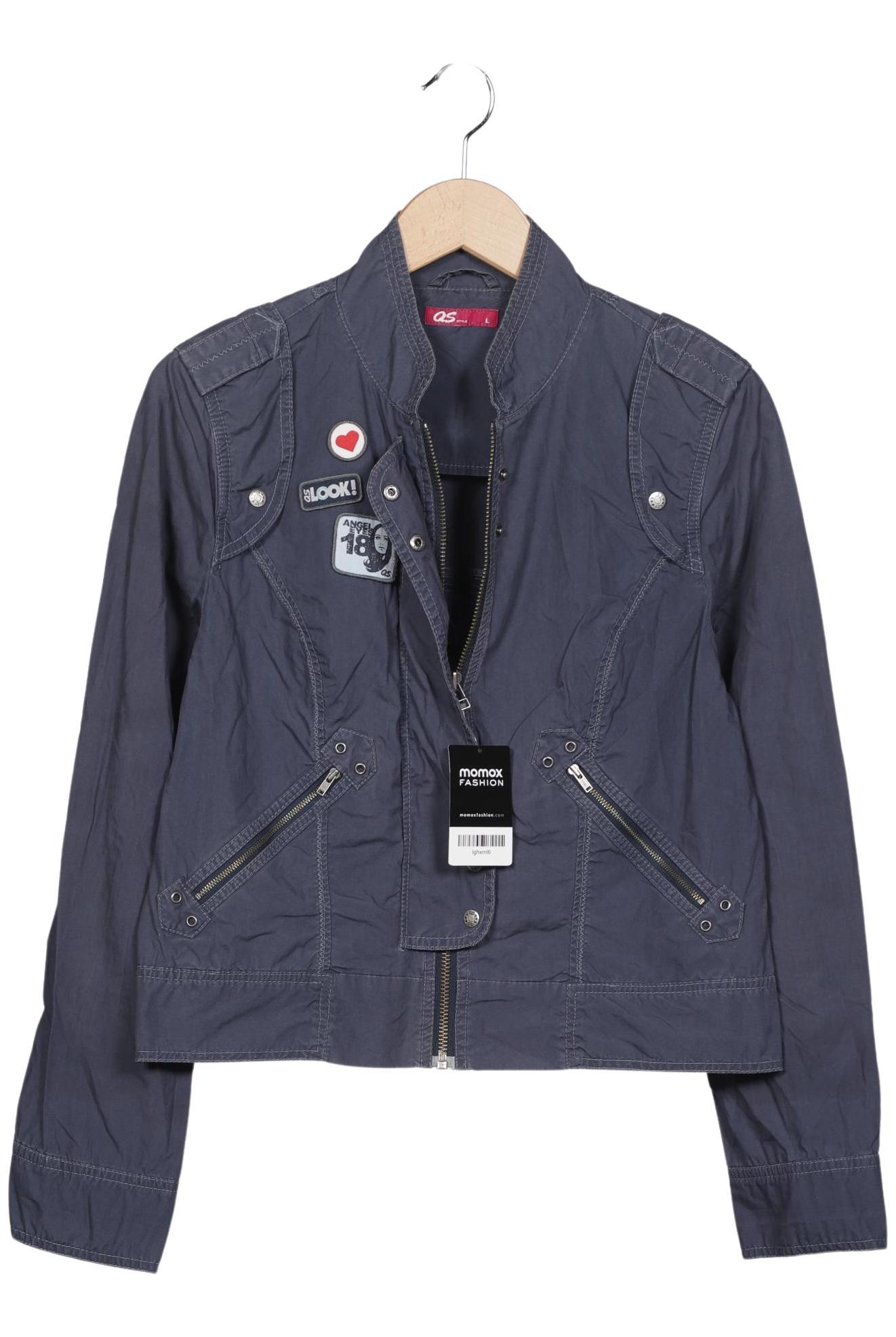 

QS by s.Oliver Damen Jacke, marineblau, Gr. 42