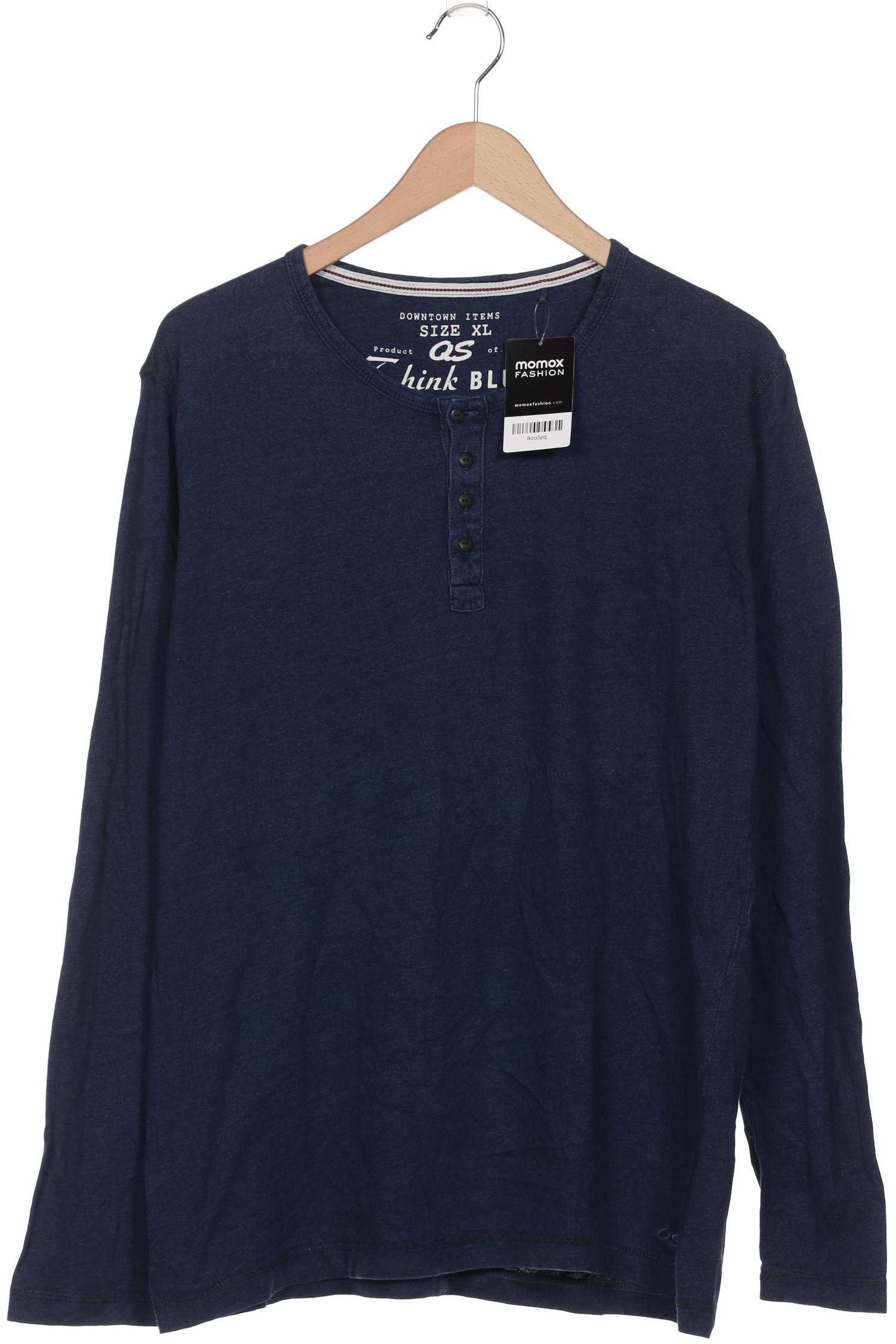 

QS by s.Oliver Herren Langarmshirt, marineblau, Gr. 54
