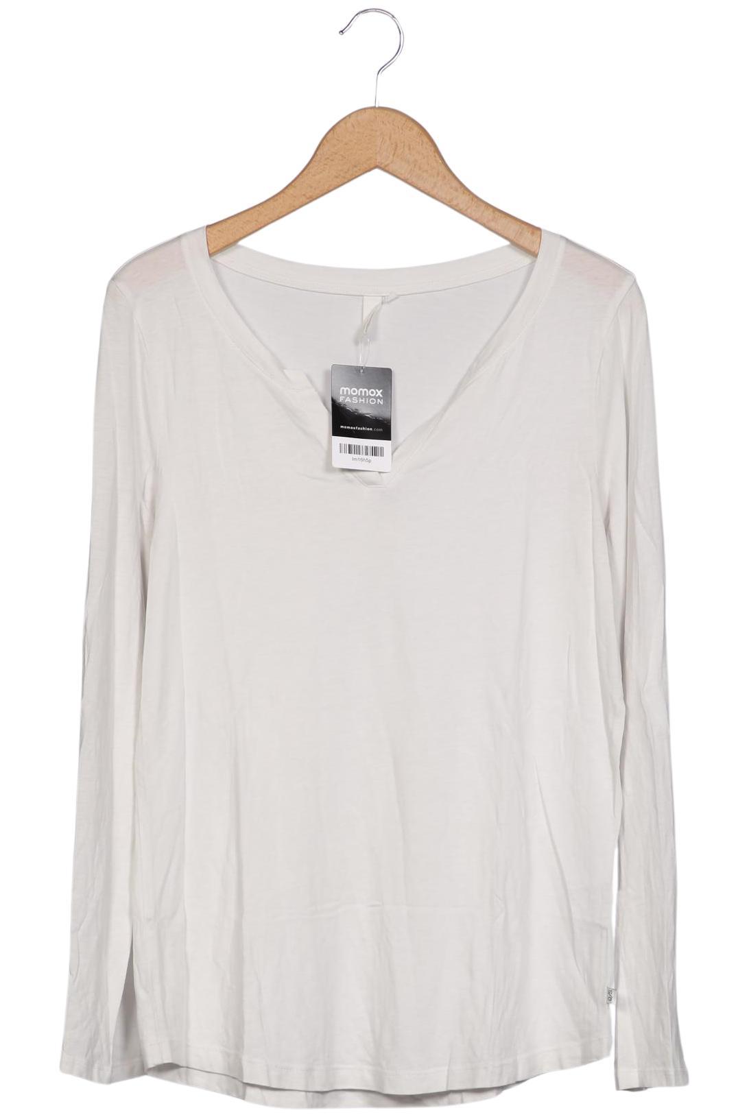 

QS by s.Oliver Damen Langarmshirt, weiß, Gr. 42