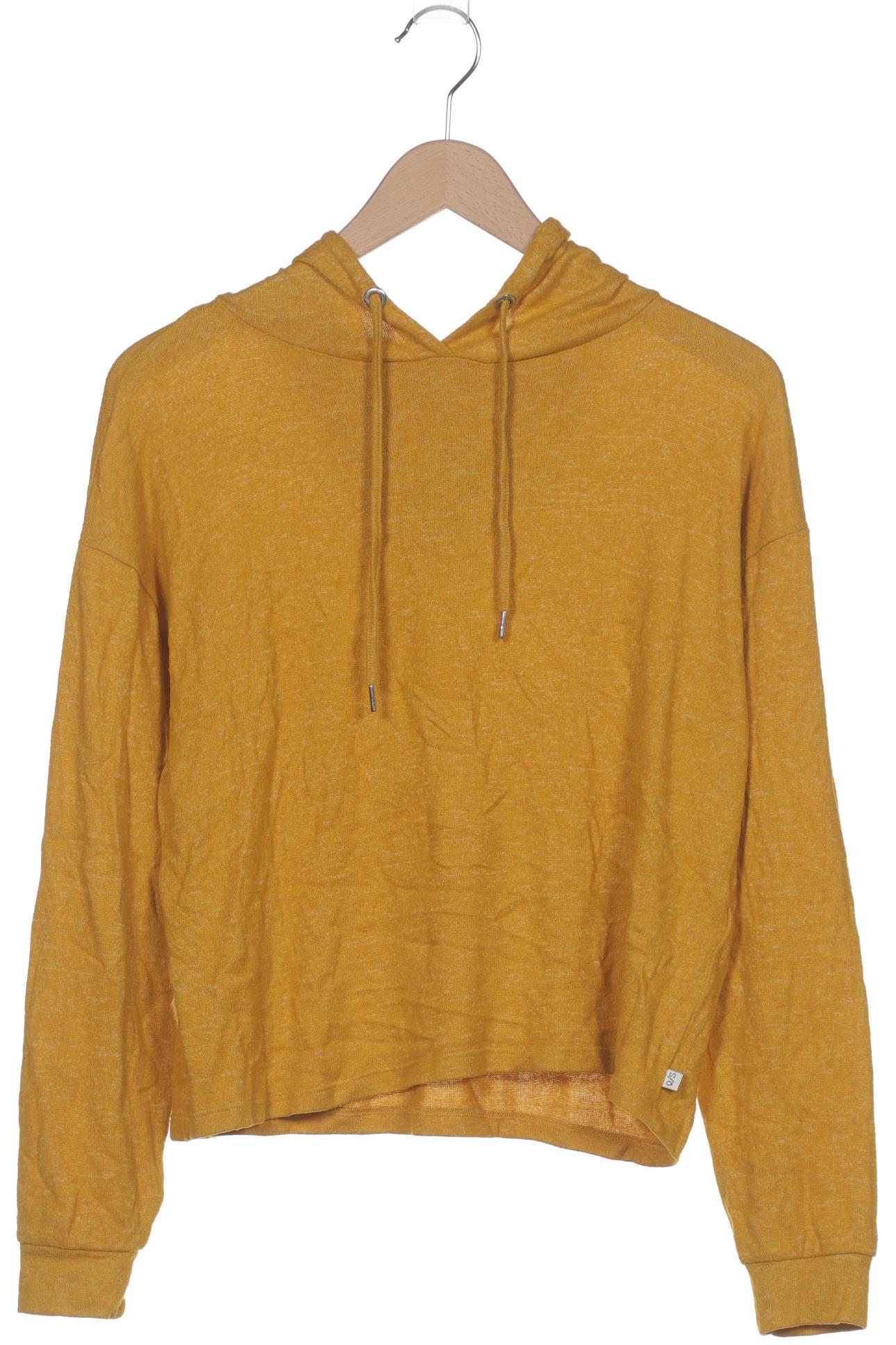 

QS by s.Oliver Damen Kapuzenpullover, gelb, Gr. 36