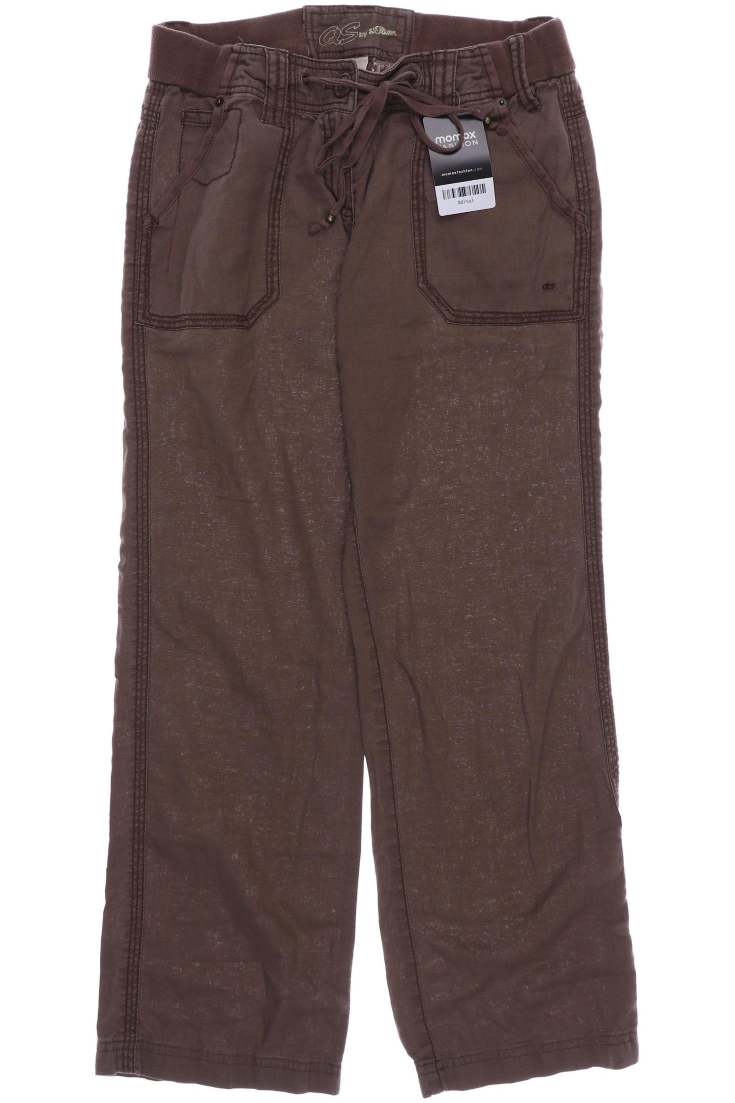 

QS by s.Oliver Damen Stoffhose, braun, Gr. 34