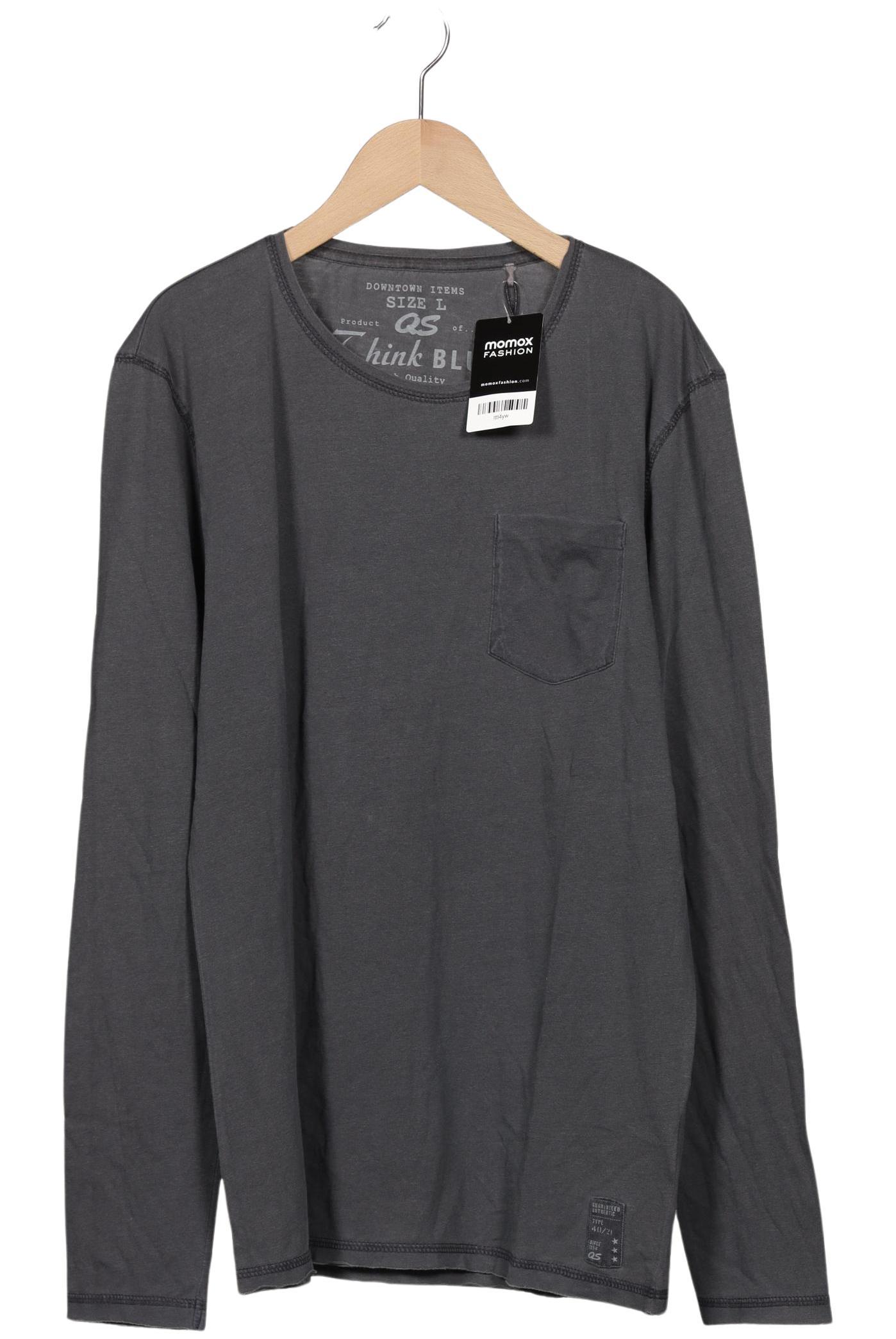 

QS by s.Oliver Herren Langarmshirt, grau, Gr. 52