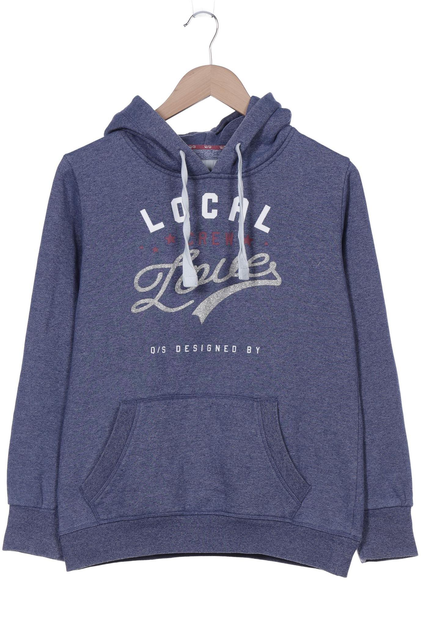 

QS by s.Oliver Damen Kapuzenpullover, blau, Gr. 42