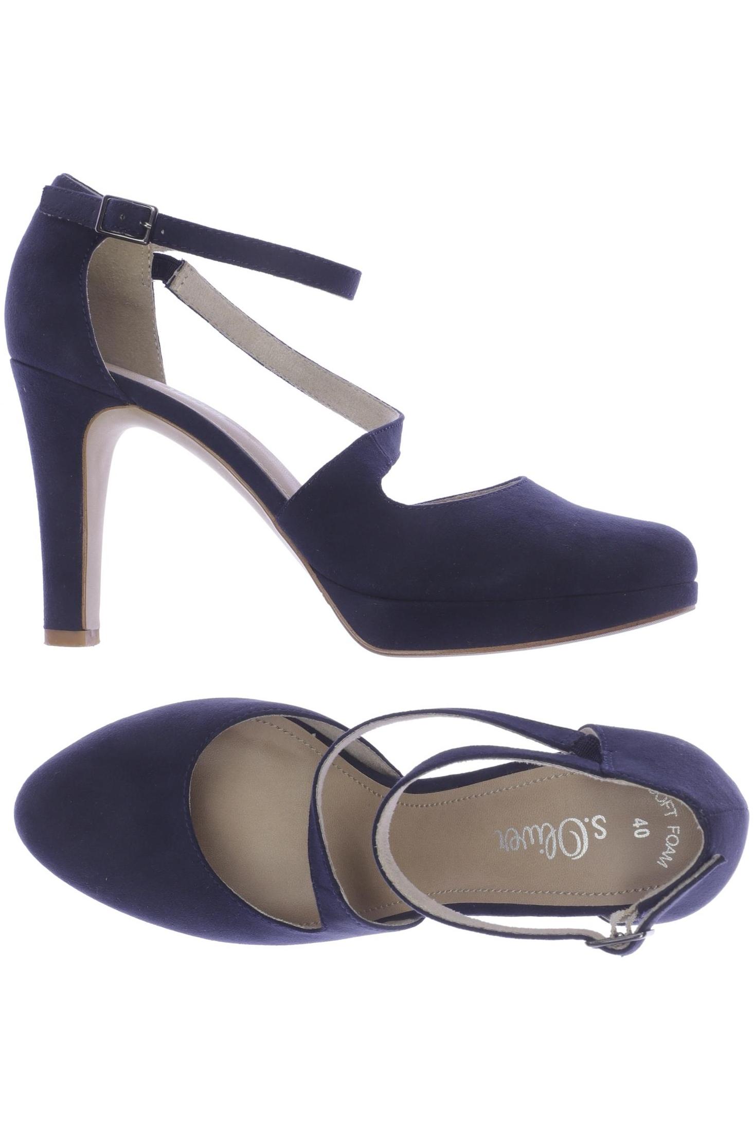 

QS by s.Oliver Damen Pumps, marineblau, Gr. 40