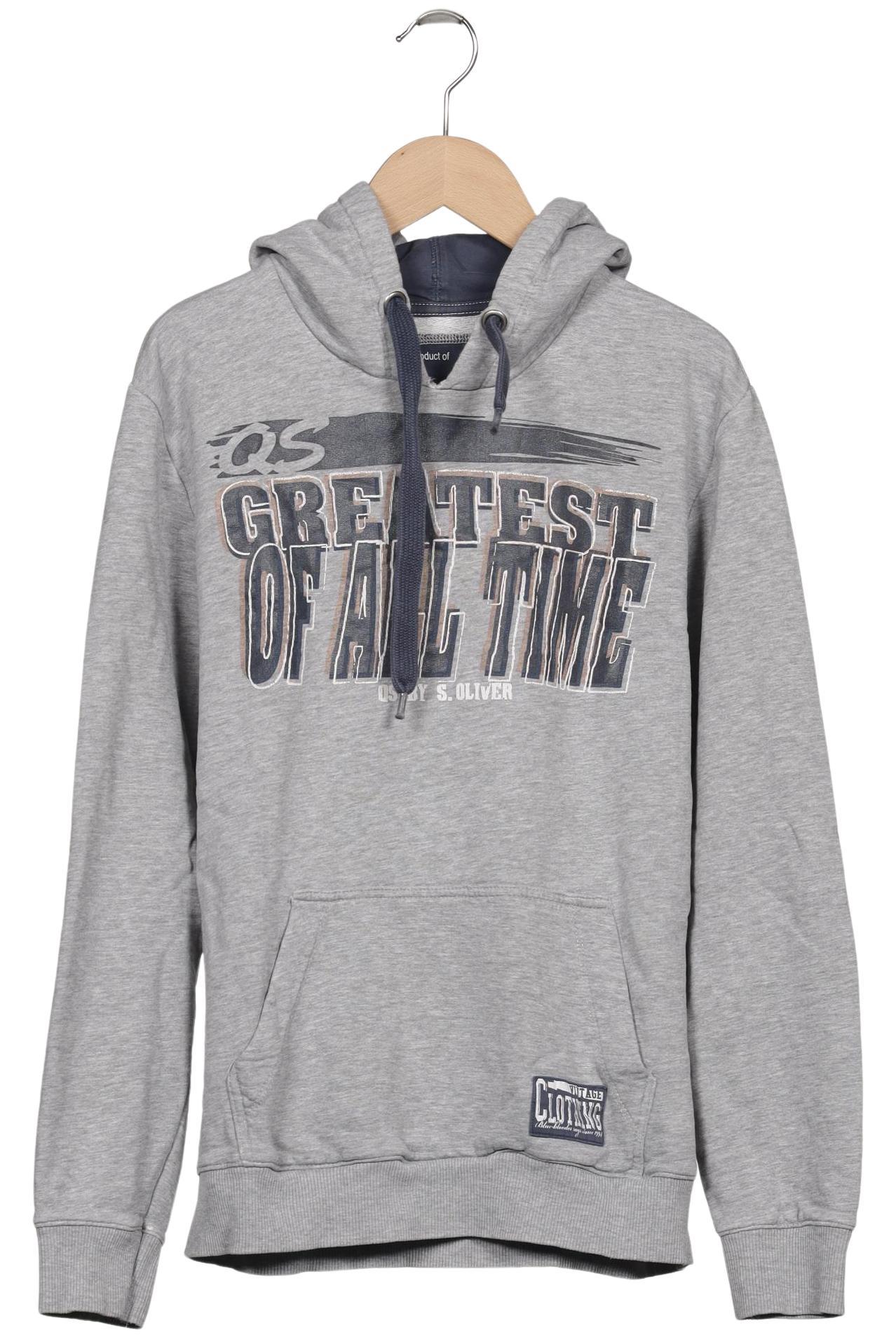 

QS by s.Oliver Herren Kapuzenpullover, grau, Gr. 48