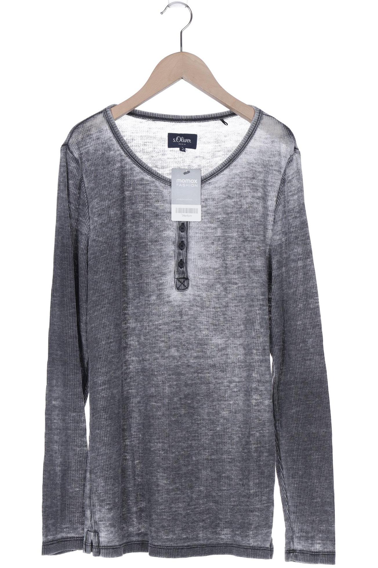 

QS by s.Oliver Herren Langarmshirt, grau, Gr. 46