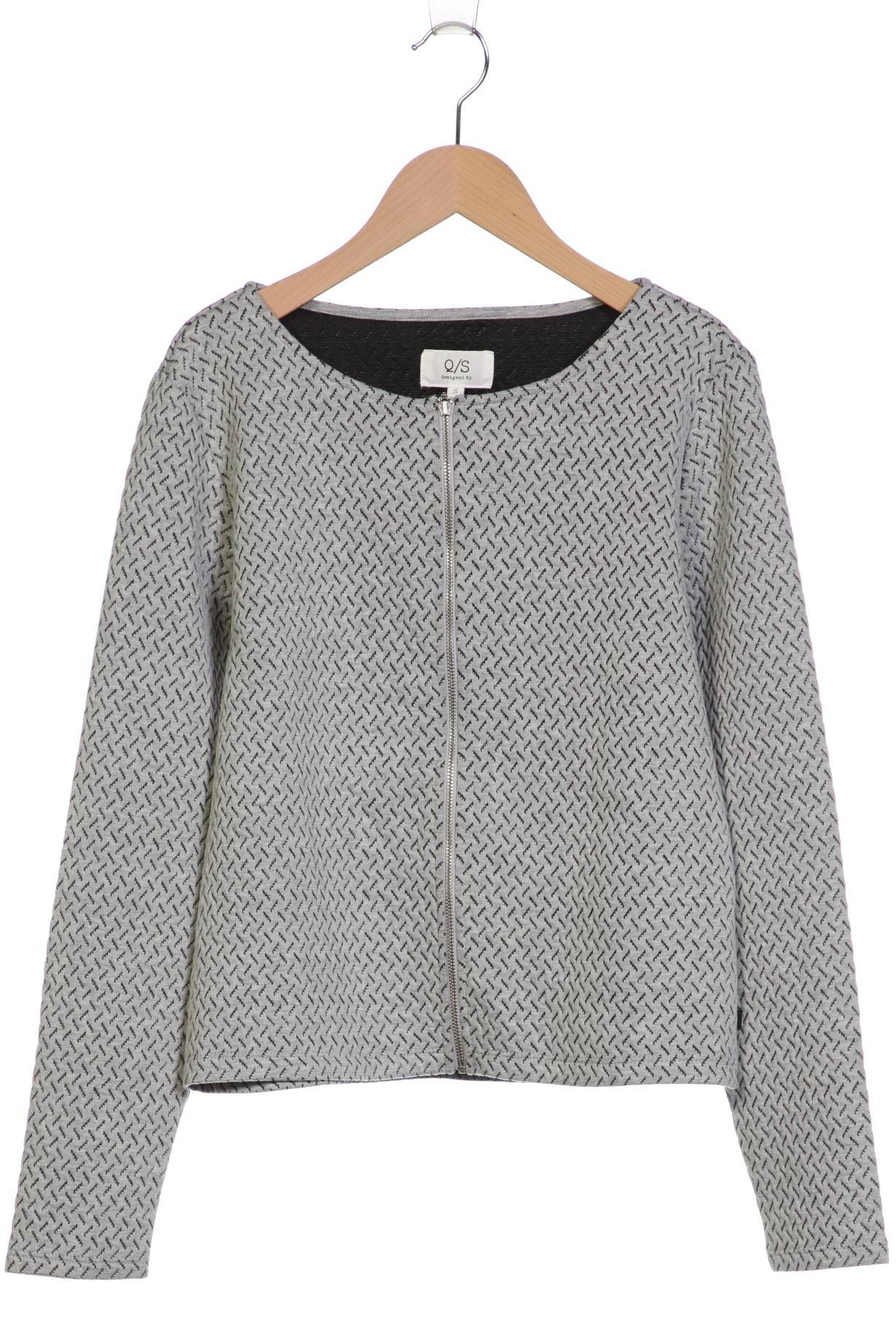 

QS by s.Oliver Damen Strickjacke, grau, Gr. 36
