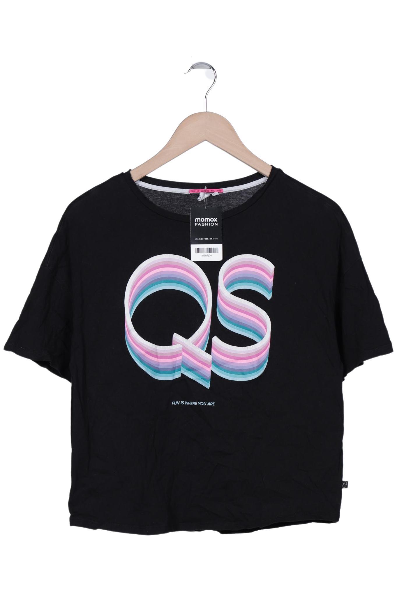 

QS by s.Oliver Damen T-Shirt, schwarz, Gr. 134