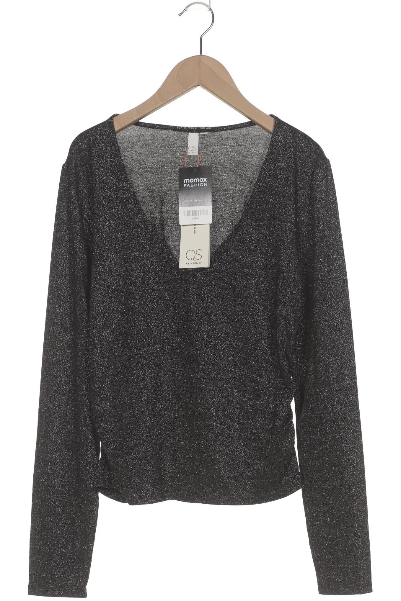 

QS by s.Oliver Damen Langarmshirt, schwarz, Gr. 42