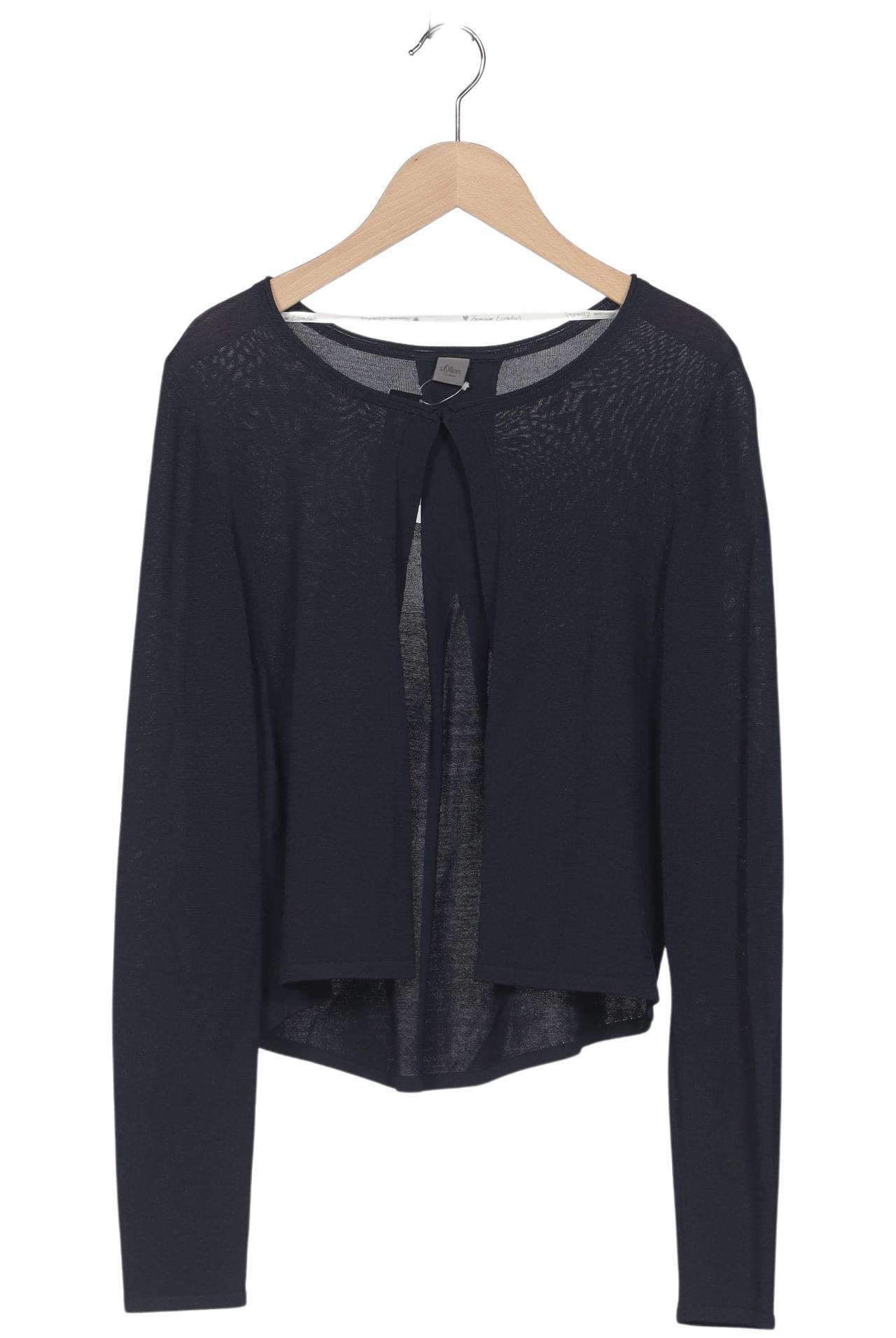 

QS by s.Oliver Damen Strickjacke, marineblau, Gr. 36