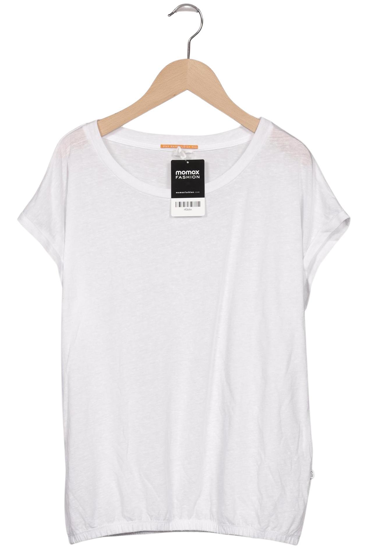 

QS by s.Oliver Damen T-Shirt, weiß, Gr. 36