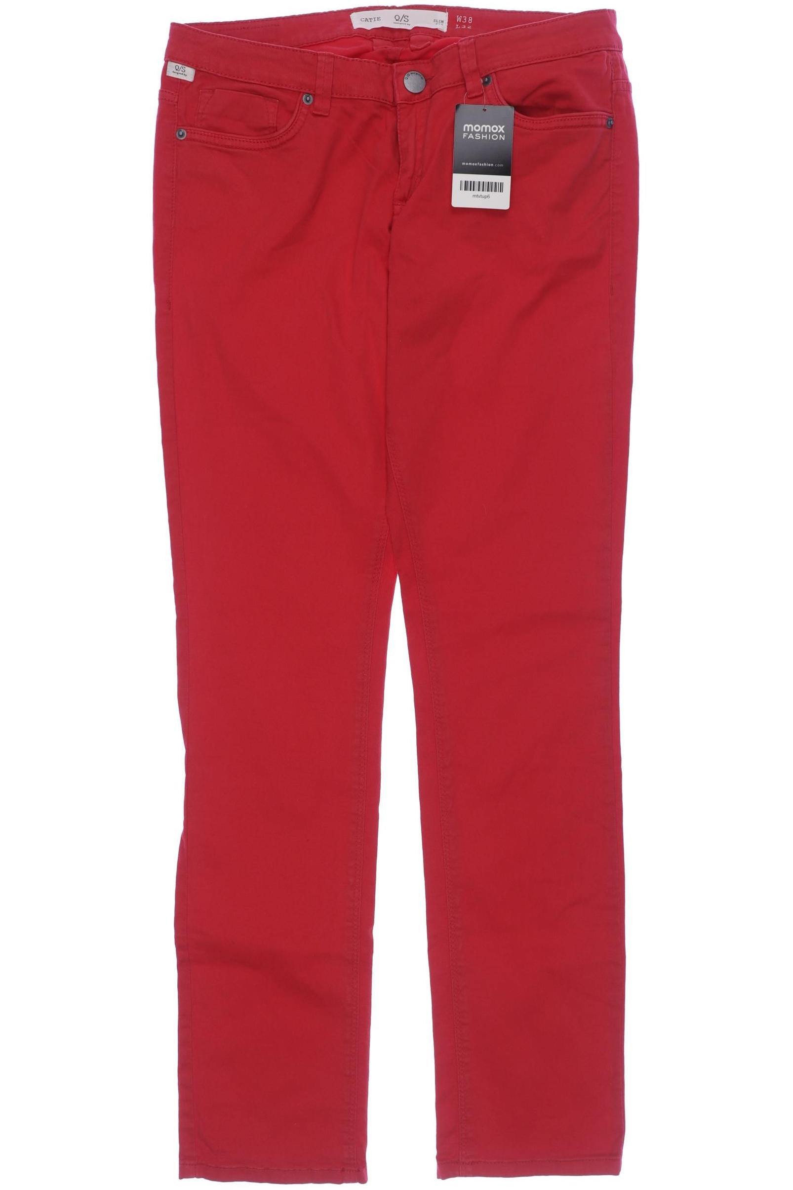

QS by s.Oliver Damen Jeans, rot, Gr. 38
