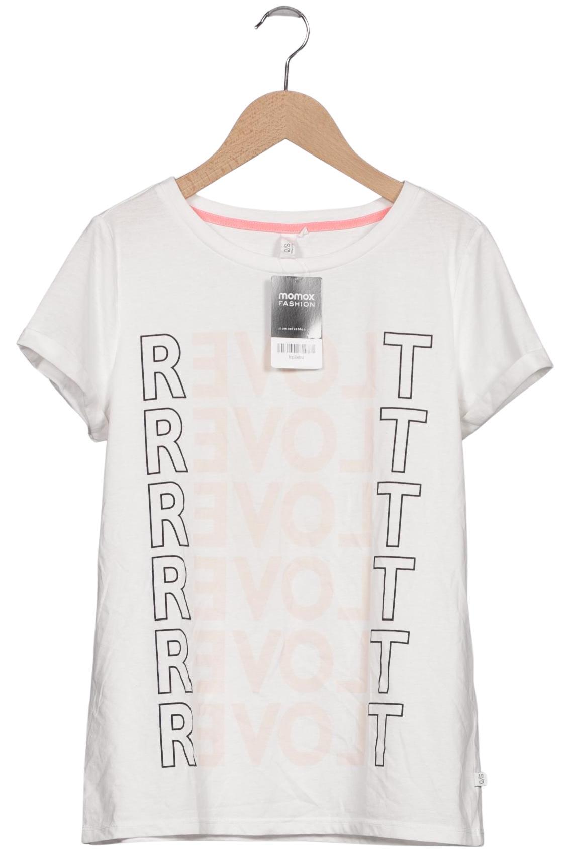 

QS by s.Oliver Damen T-Shirt, weiß, Gr. 38