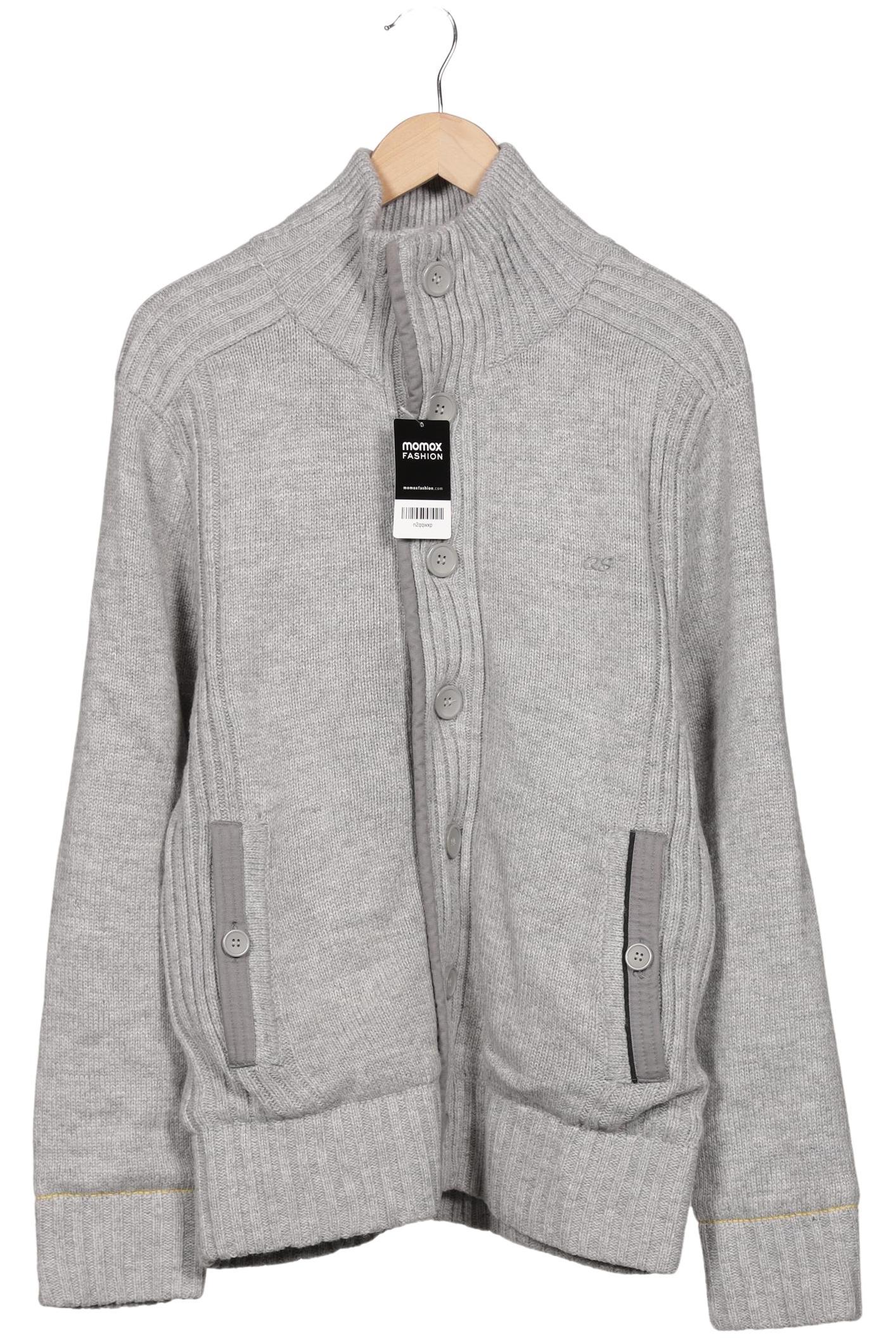 

QS by s.Oliver Herren Strickjacke, grau, Gr. 52