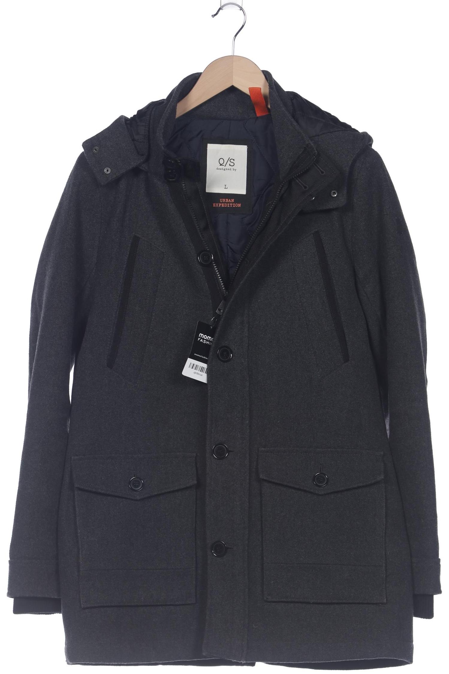 

QS by s.Oliver Herren Mantel, grau, Gr. 52