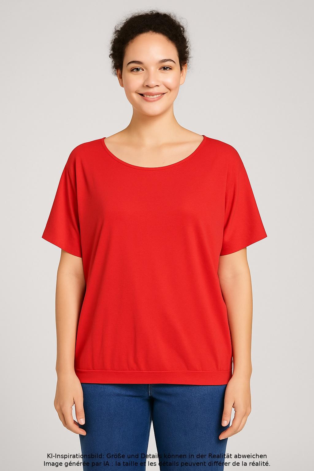 

QS by s.Oliver Damen T-Shirt, rot, Gr. 36