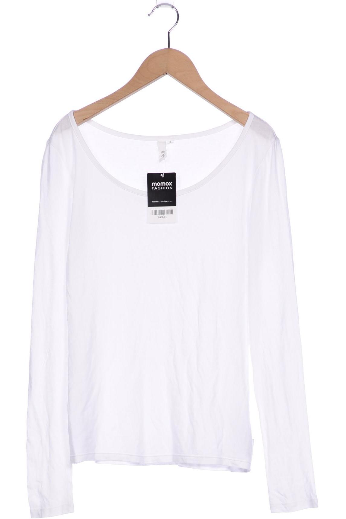 

QS by s.Oliver Damen Langarmshirt, weiß, Gr. 36