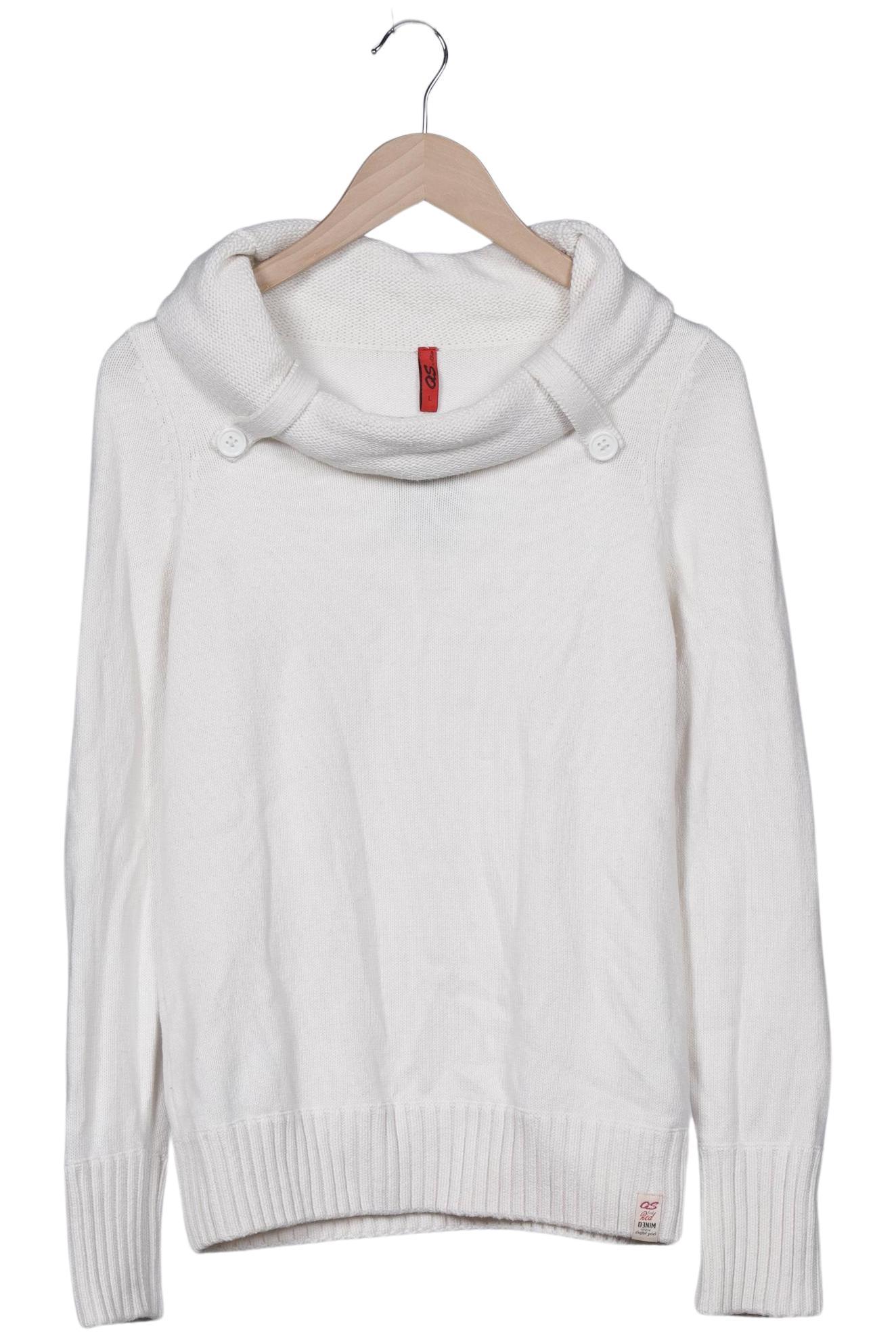 

QS by s.Oliver Damen Pullover, weiß, Gr. 42