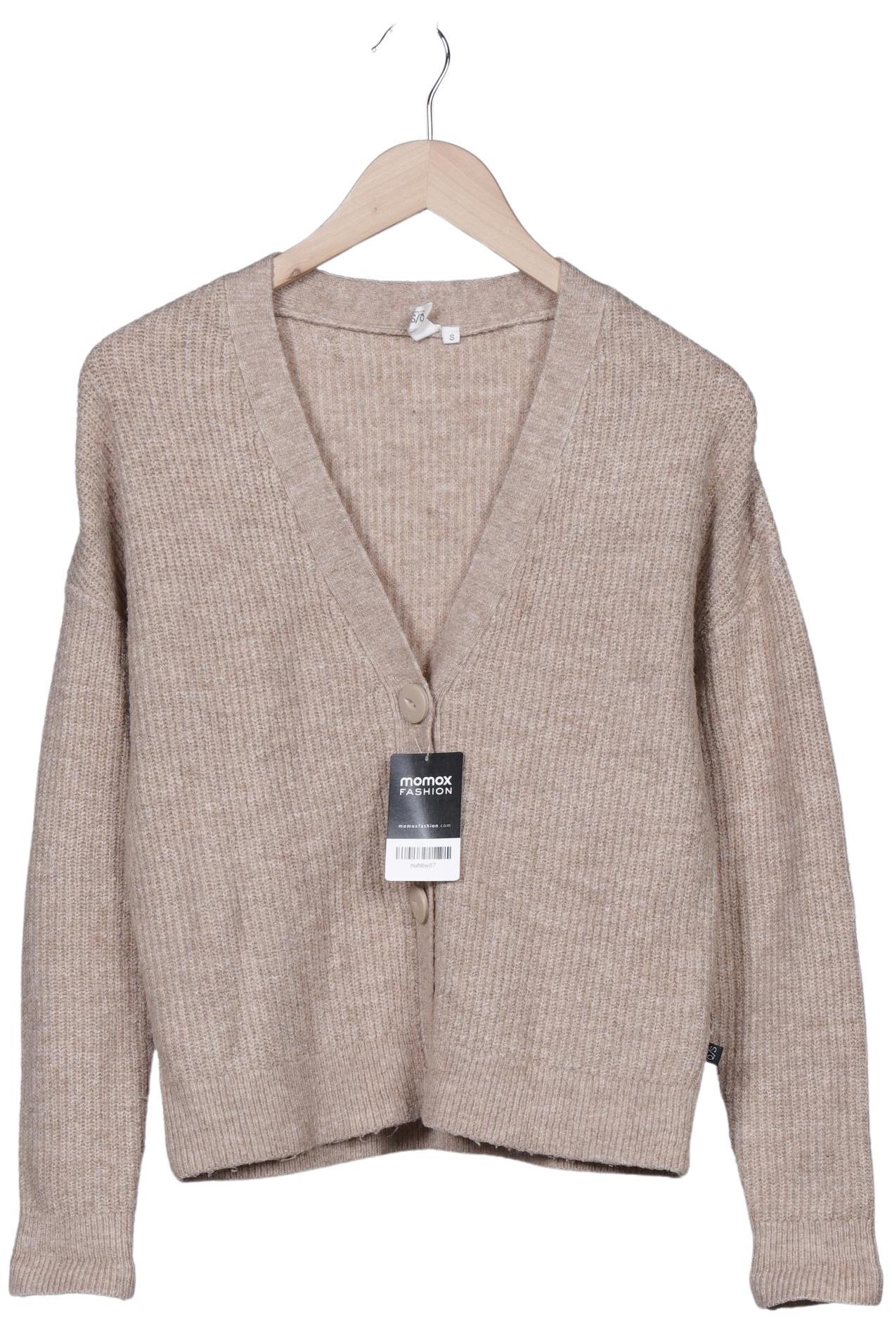 

QS by s.Oliver Damen Strickjacke, beige, Gr. 36