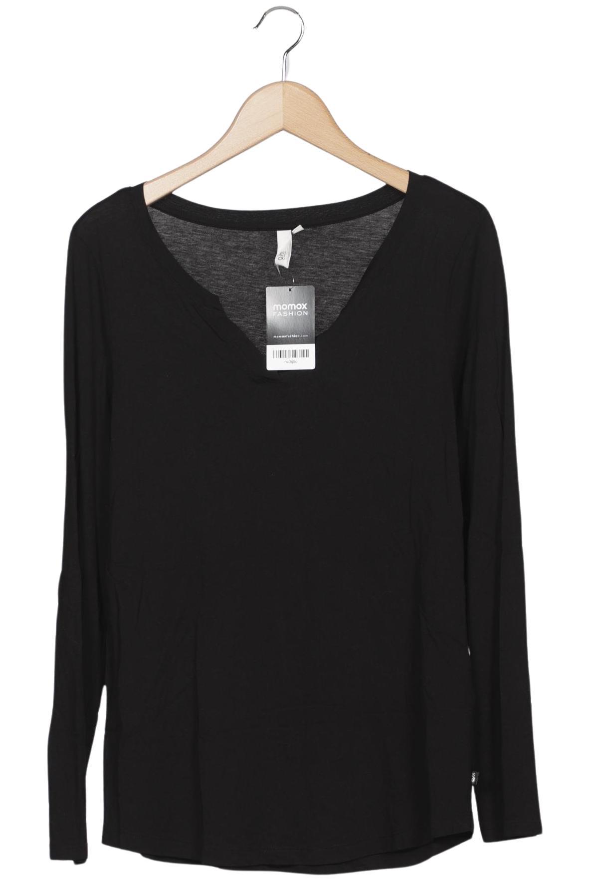 

QS by s.Oliver Damen Langarmshirt, schwarz, Gr. 42