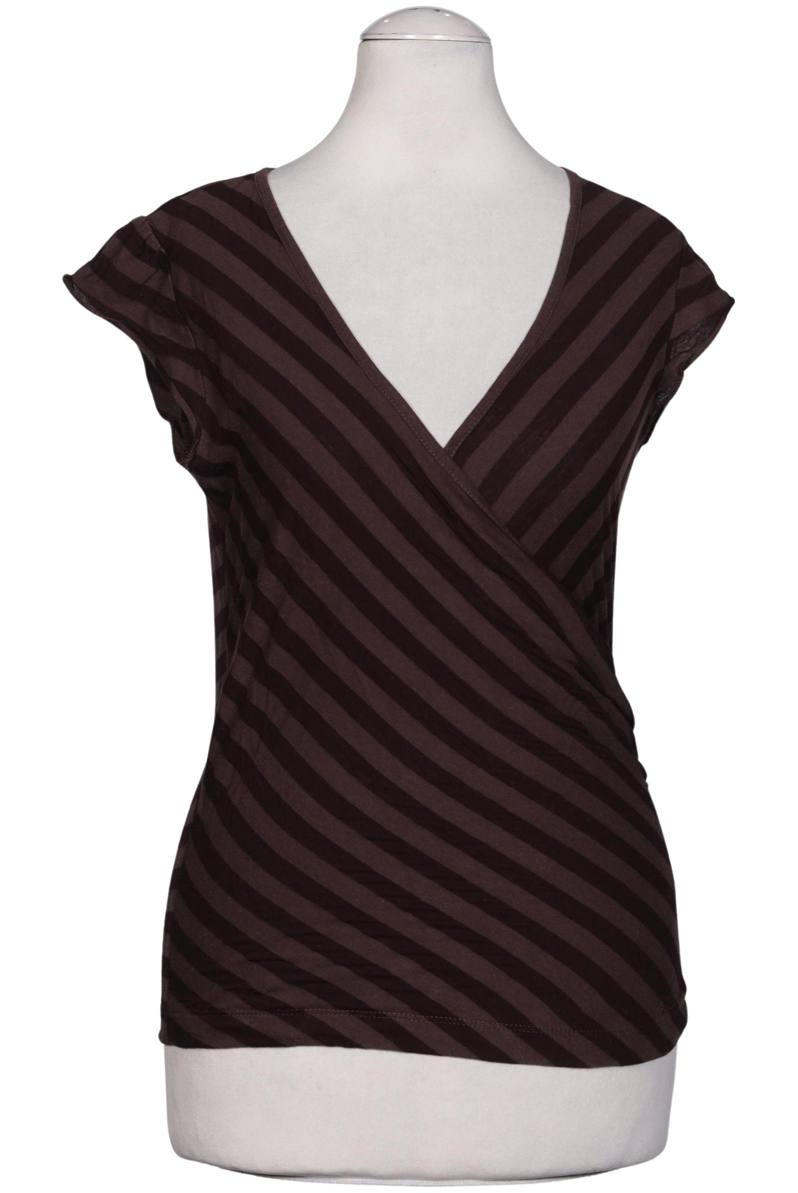 

QS by s.Oliver Damen T-Shirt, braun, Gr. 34