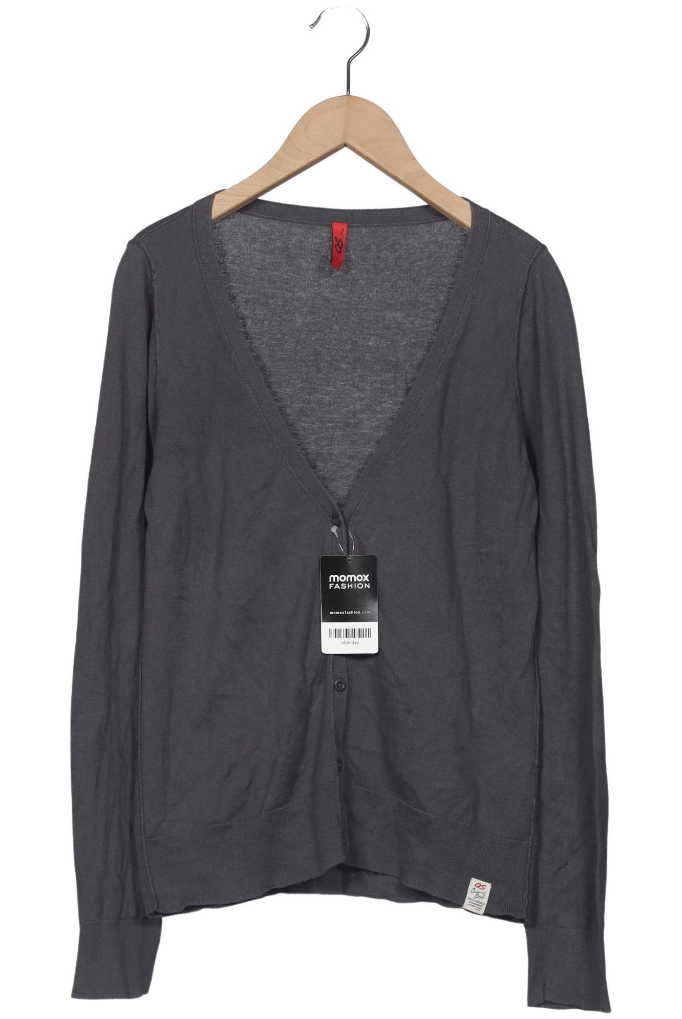 

QS by s.Oliver Damen Strickjacke, grau, Gr. 38