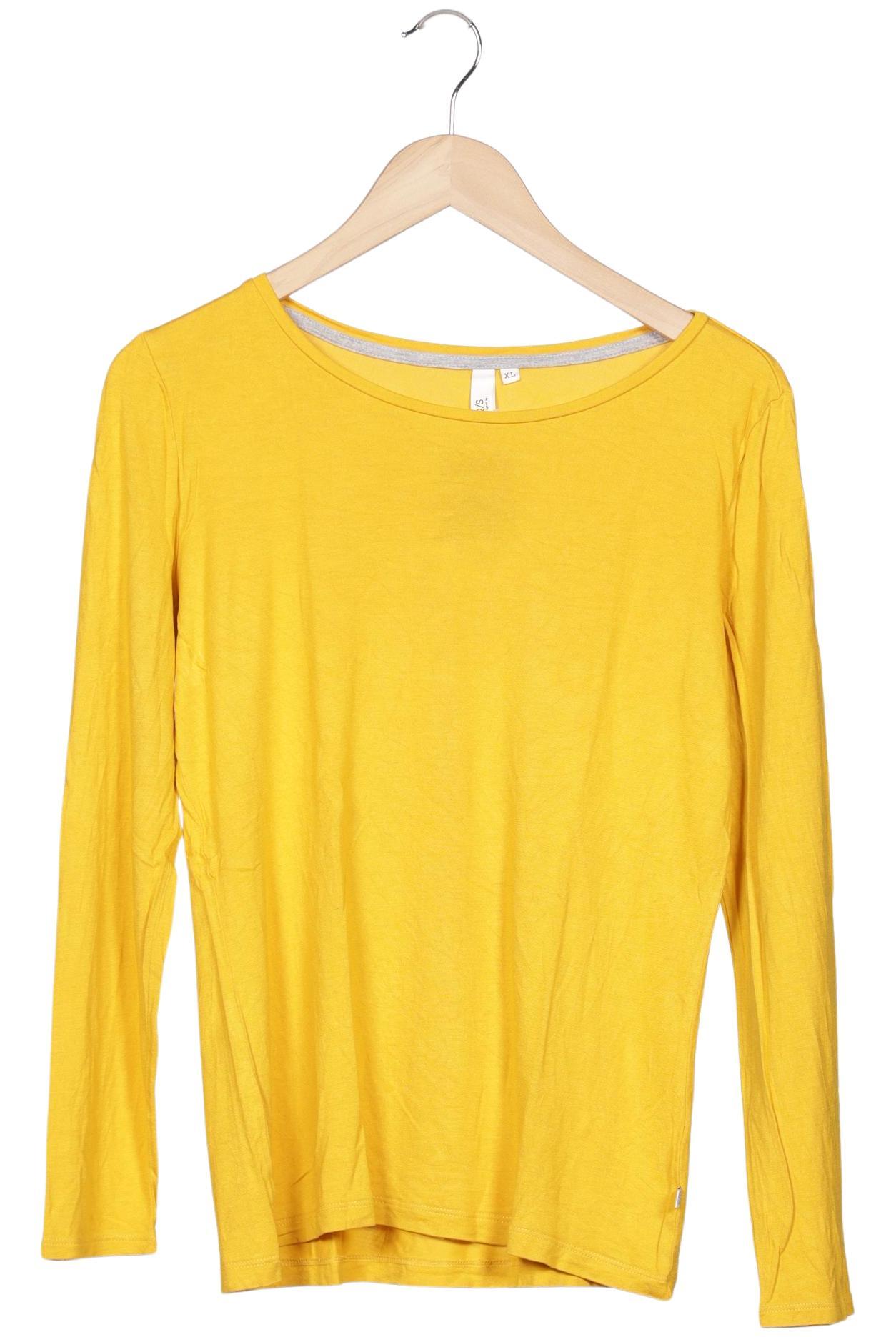 

QS by s.Oliver Damen Langarmshirt, gelb, Gr. 44