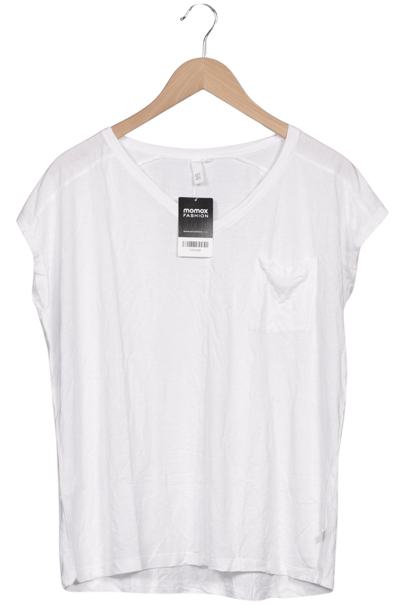 

QS by s.Oliver Damen T-Shirt, weiß, Gr. 42