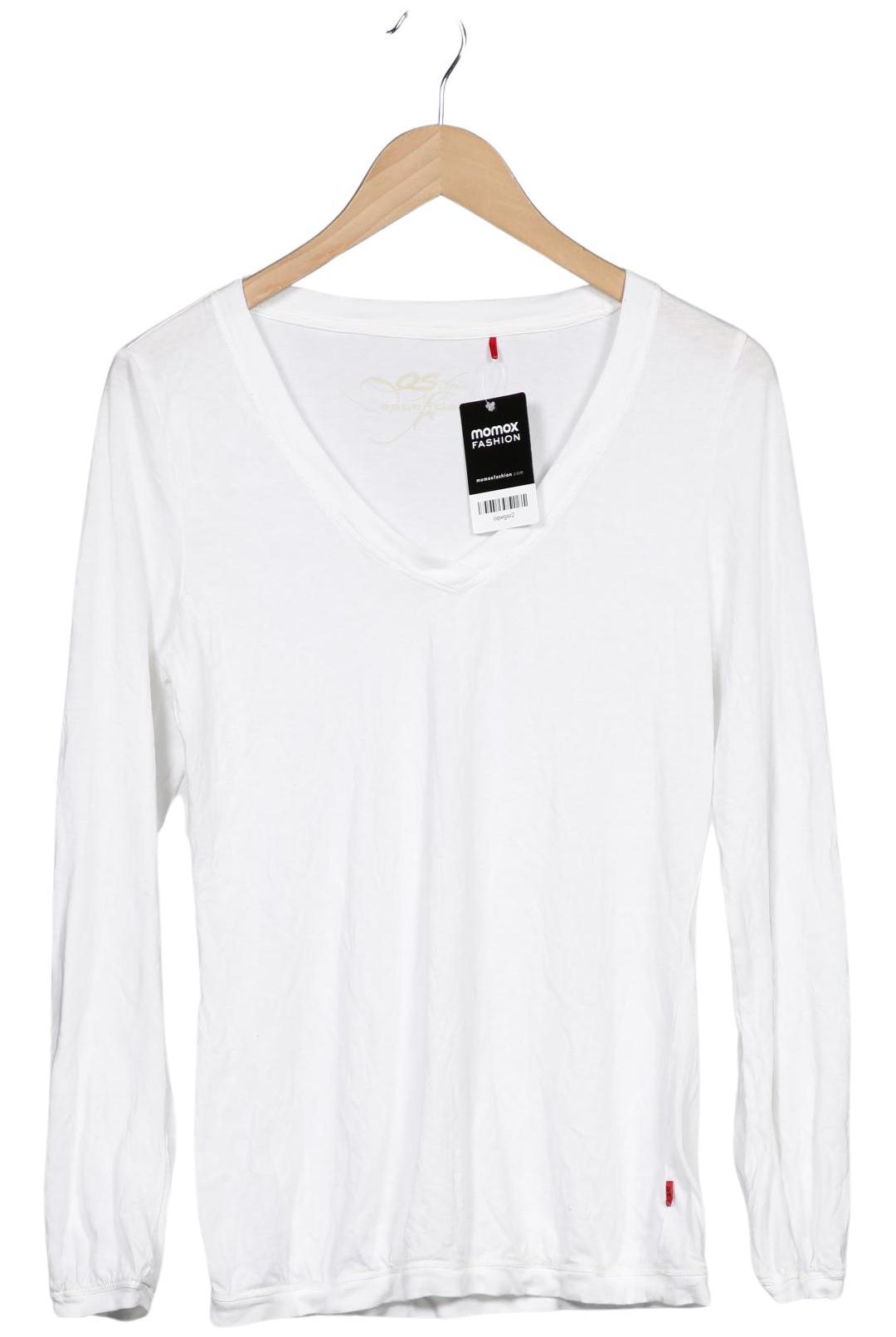 

QS by s.Oliver Damen Langarmshirt, weiß, Gr. 36