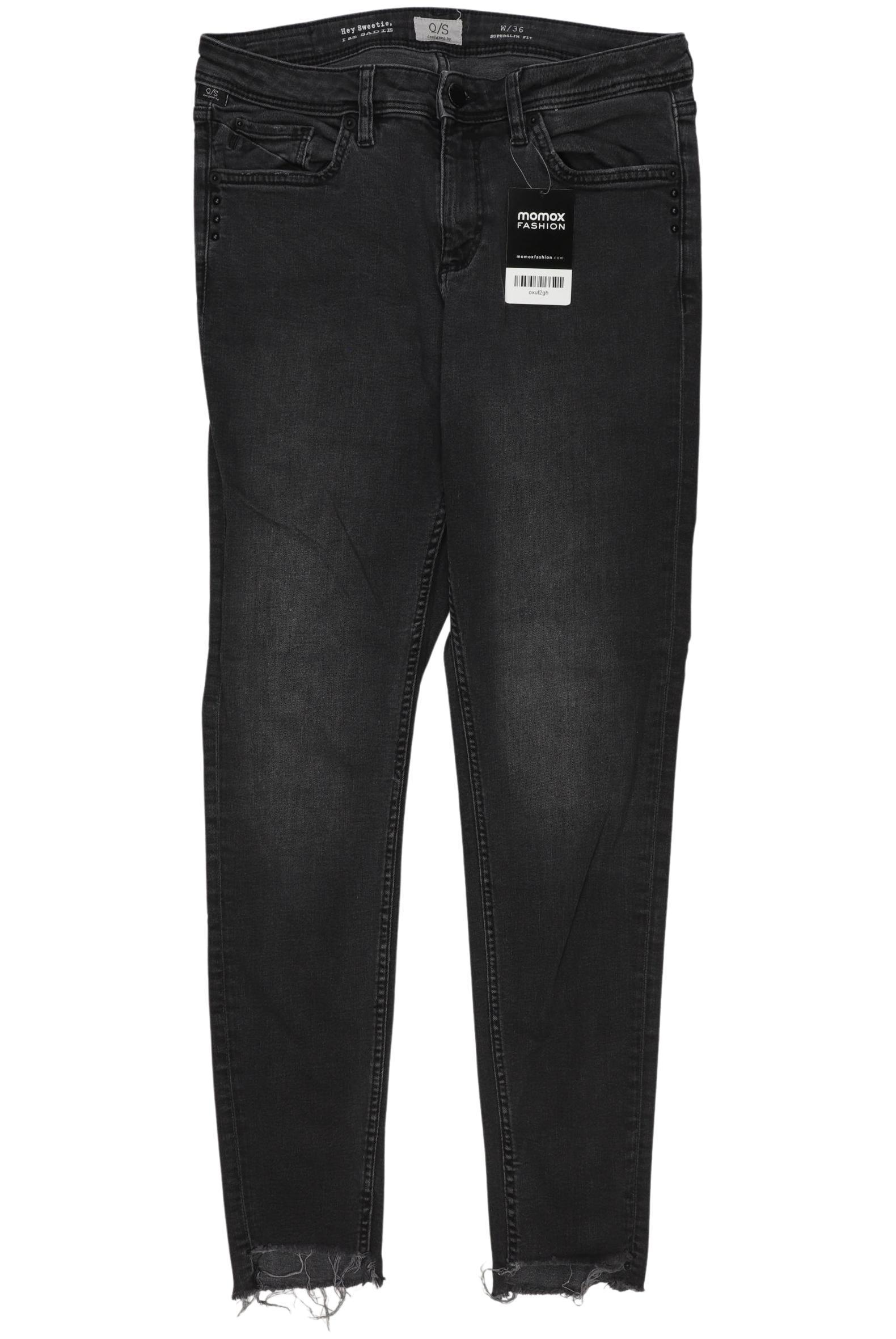 

QS by s.Oliver Damen Jeans, schwarz, Gr. 36